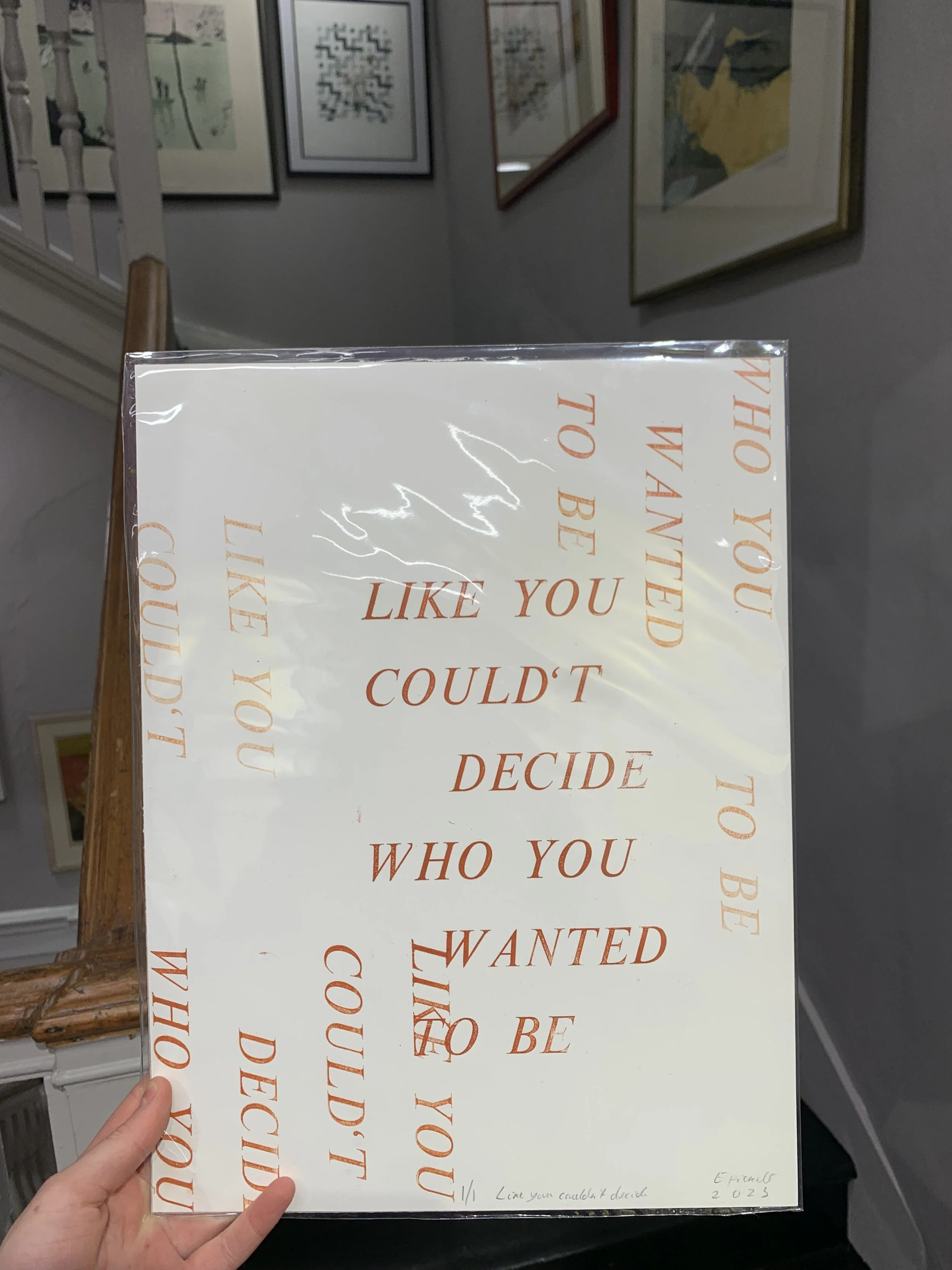 Letterpress, Like you couldn't decide who you wanted to be