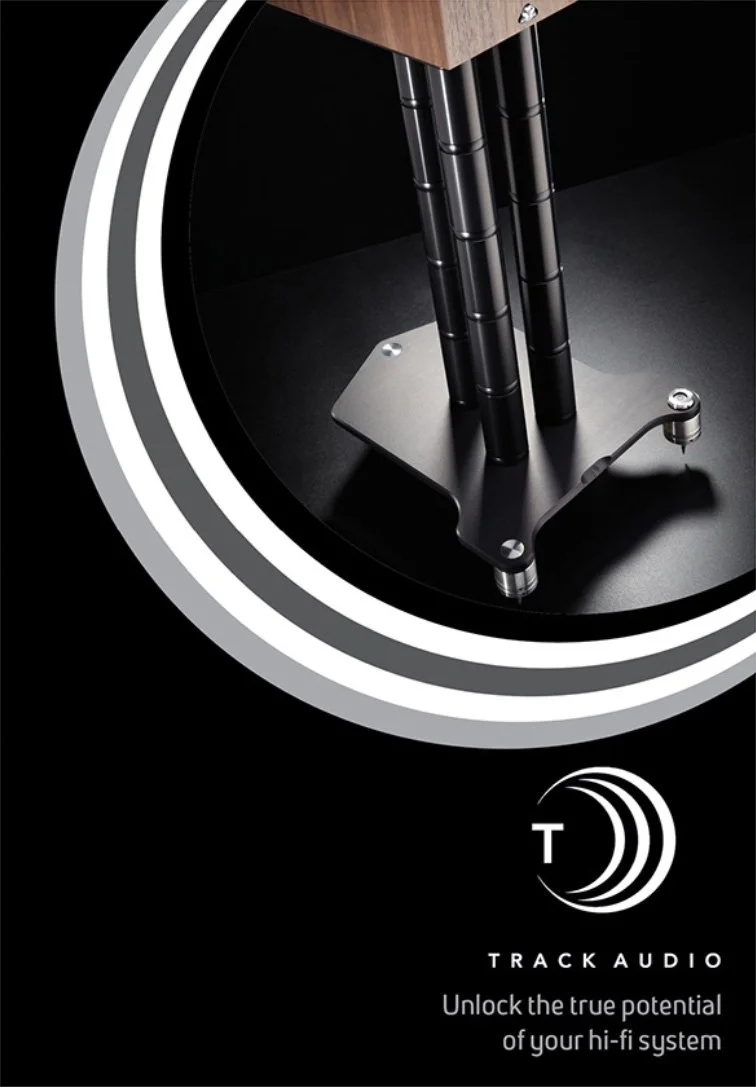 Track Audio flyer design front cover.