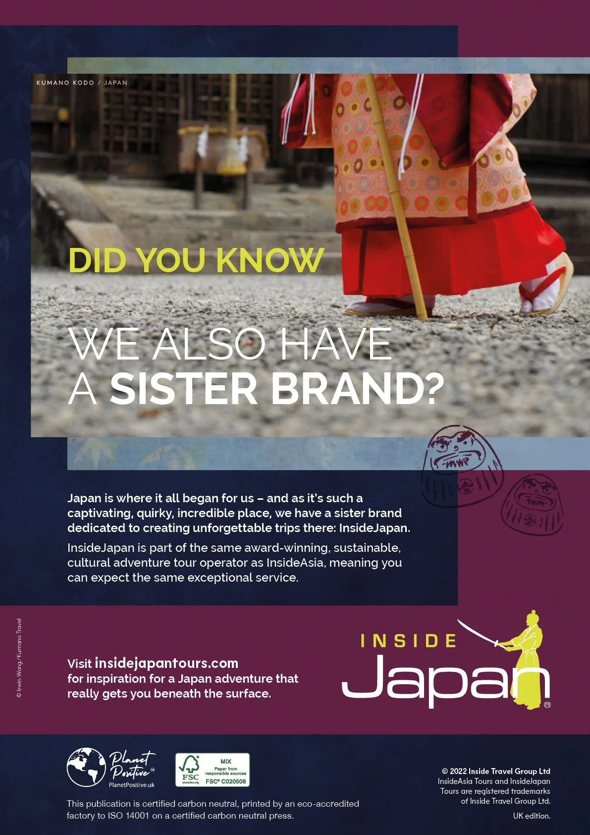 Inside Asia mini brochure back cover.