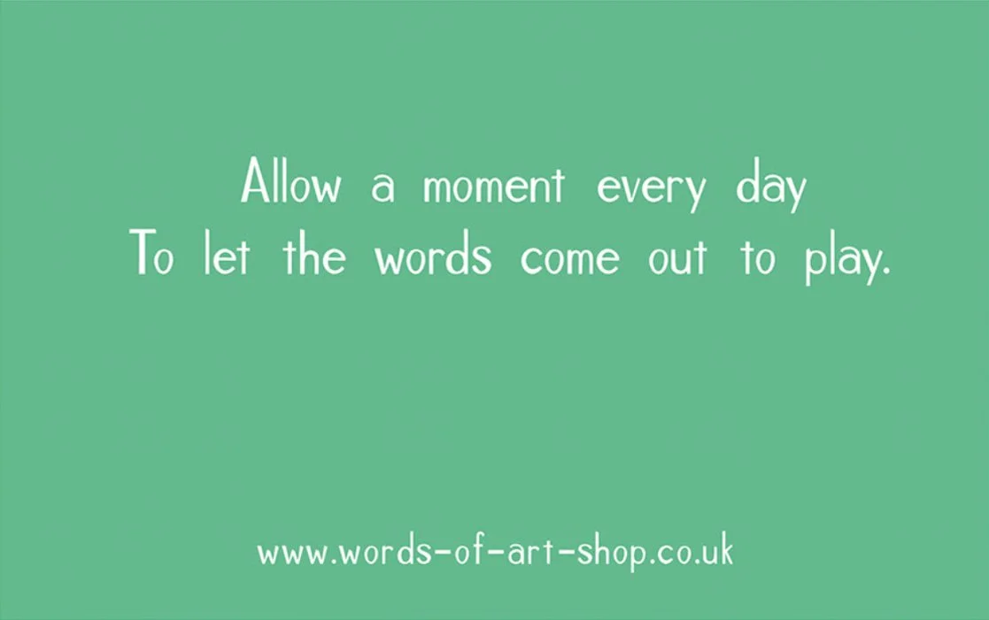 Words of Art poster design.