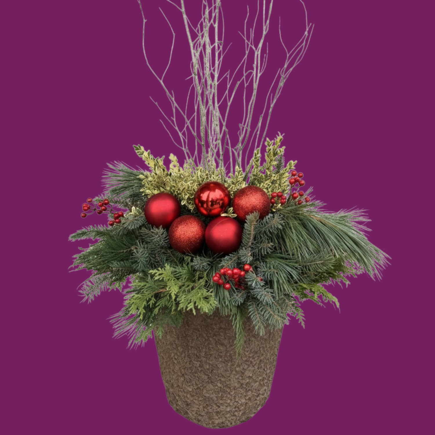 Merry & Bright - ROUND Pulp Pot