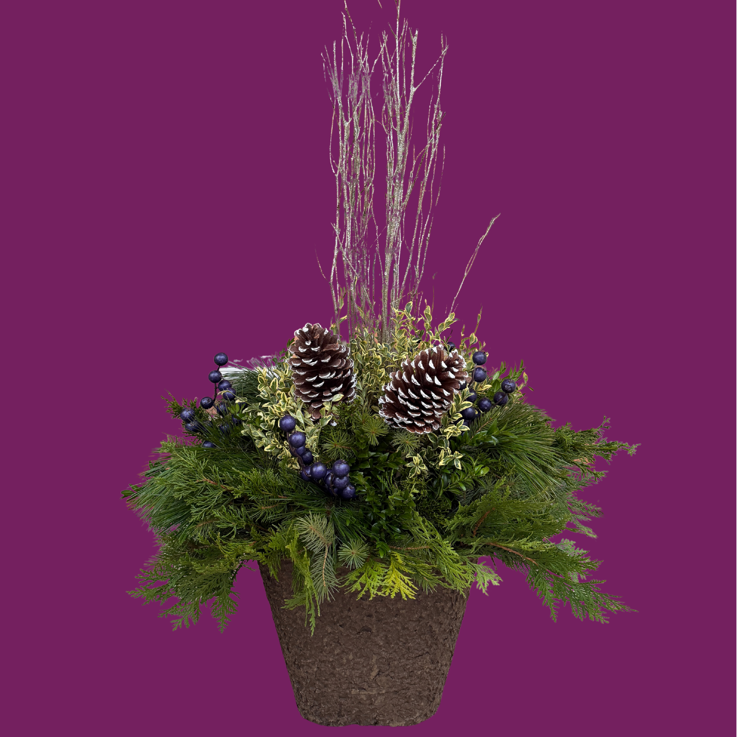 Blue Juniper - SQUARE Pulp Pot