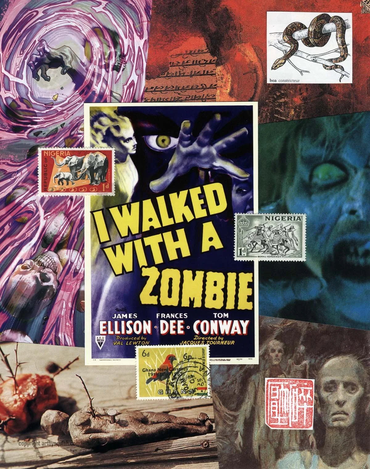 I Walked with a Zombie - 8"x10"