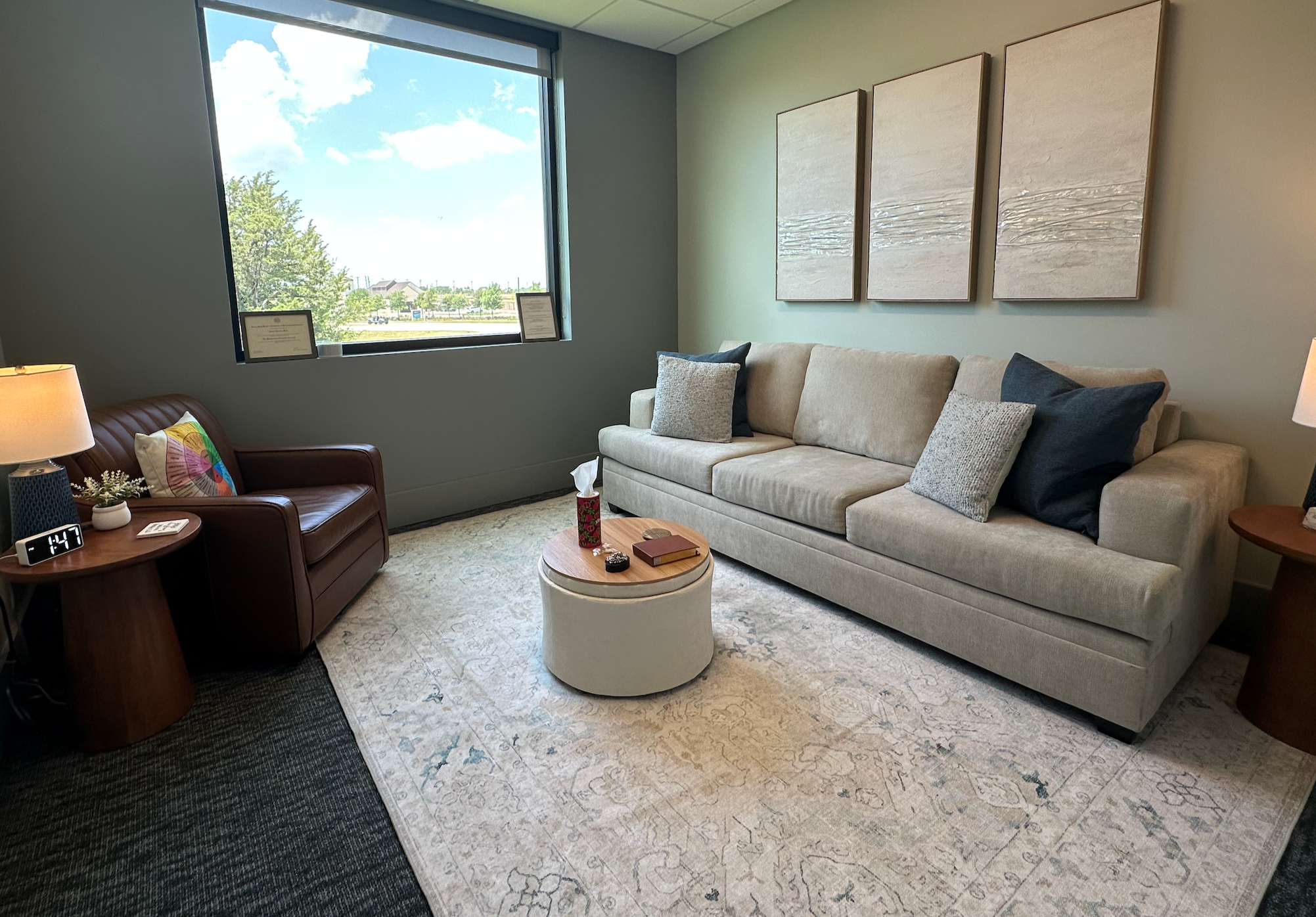 In person therapy office