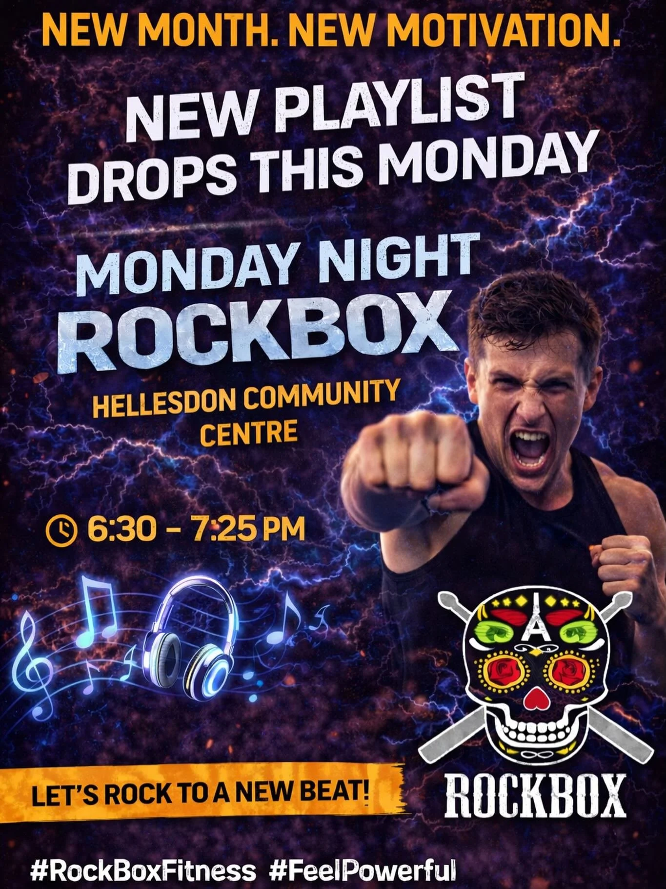 🎧🔥 NEW PLAYLIST DROPS TODAY 🔥🎧

New month. New motivation. New beats.

Tonight&rsquo;s Rockbox is powered by a fresh playlist designed to lift your energy, fire up your body, and help you leave feeling unstoppable.

If you&rsquo;ve been waiting f