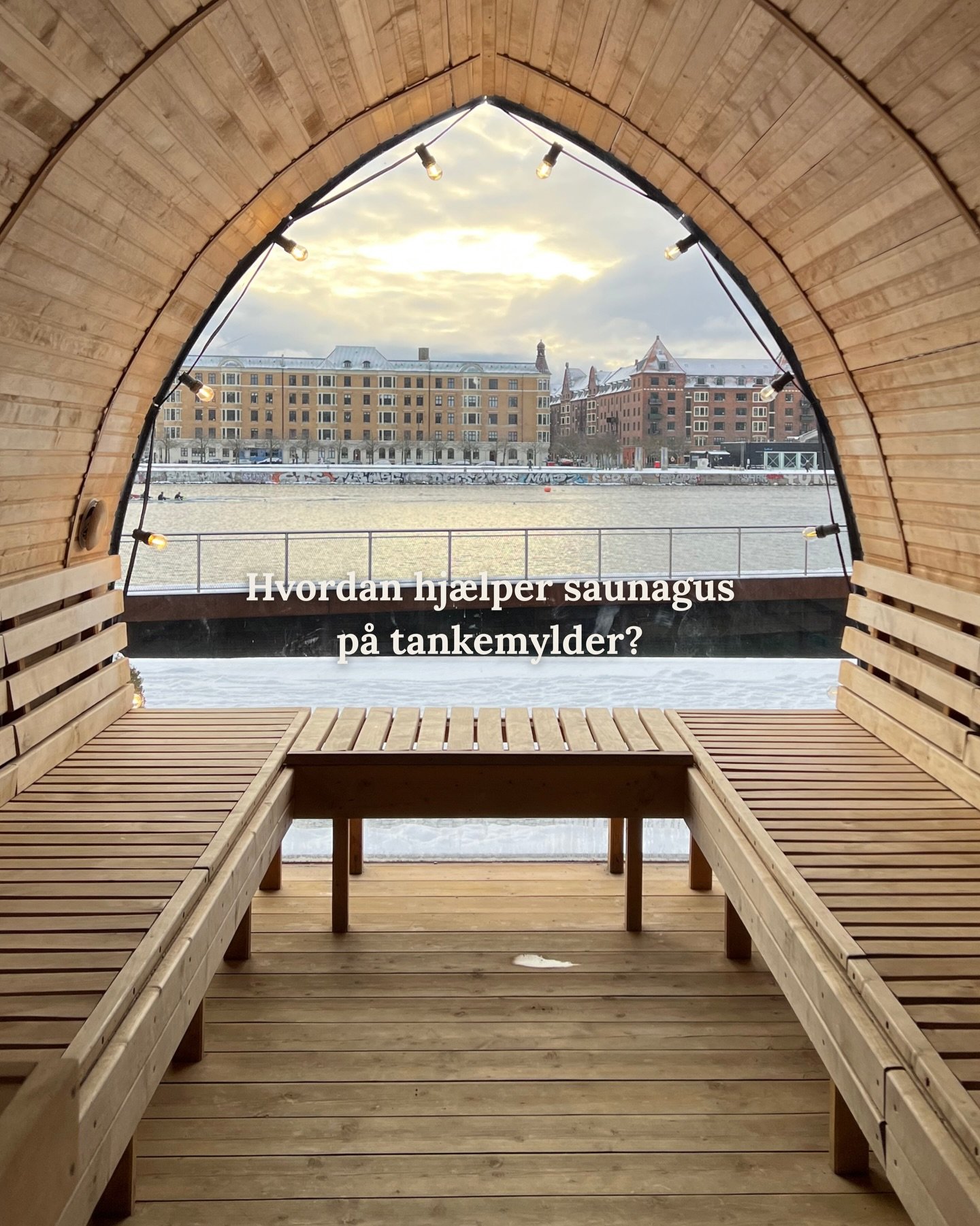 Udover alle de fysiske fordele der er ved at g&aring; i sauna, s&aring; sker der ogs&aring; noget i dit sind. Du inviteres nemlig til at komme ud af hovedet og ned i kroppen. Mange af de redskaber jeg arbejder med i den metakognitive tilgang er nogle