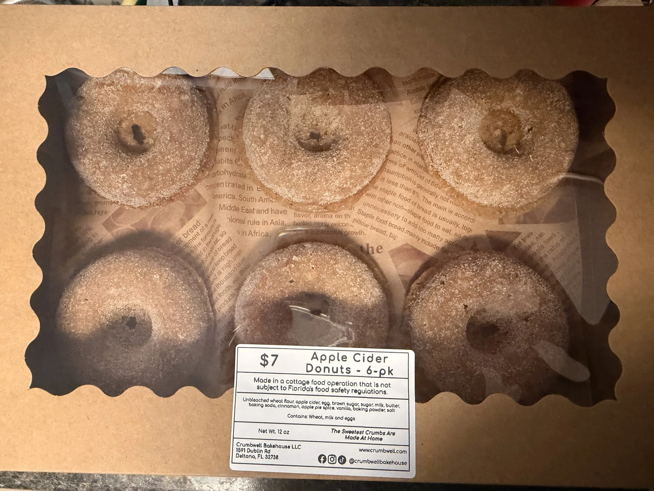 Donut - Apple Cider - 6-pack