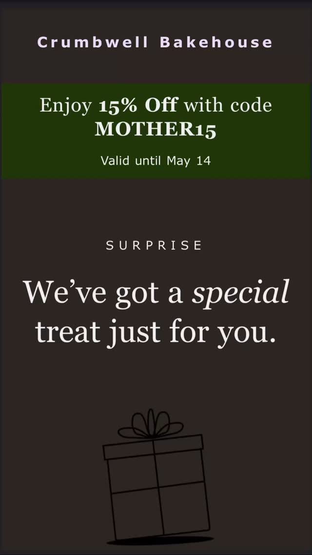 Happy Mother’s Day!!
And to celebrate, we have a discount for you, available through Wednesday!
#MothersDay #cottagebakery #soughdough #gourmetcookie #smallbusiness #homebakery #guthealth #discount