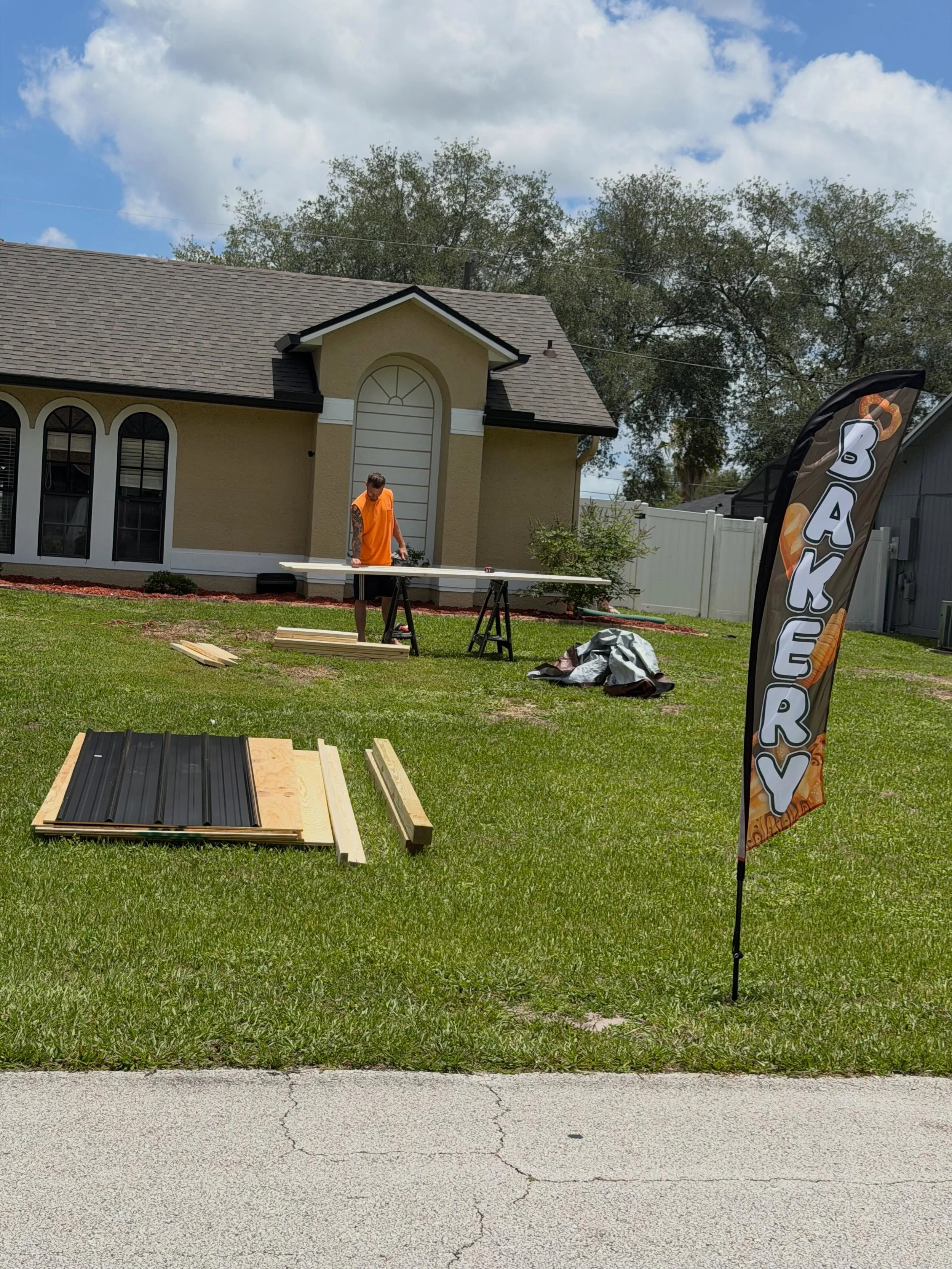 More improvements coming to The Crumb Stop! Ohhhhh I&rsquo;m excited for this. 🤩

#homebaker #porchpickup #homeimprovements #carpenter #letsgo
