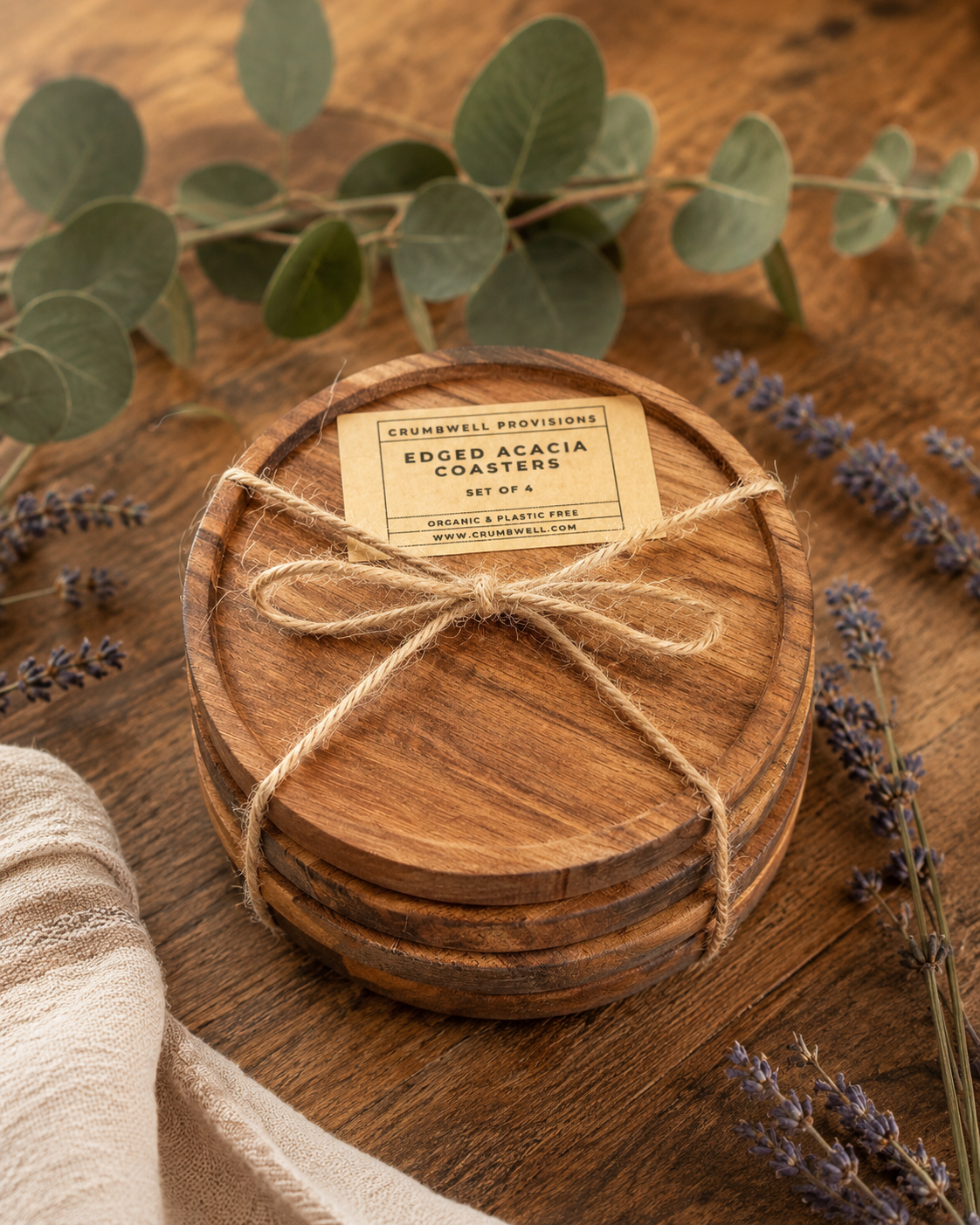 Home - Edged Acacia Coasters