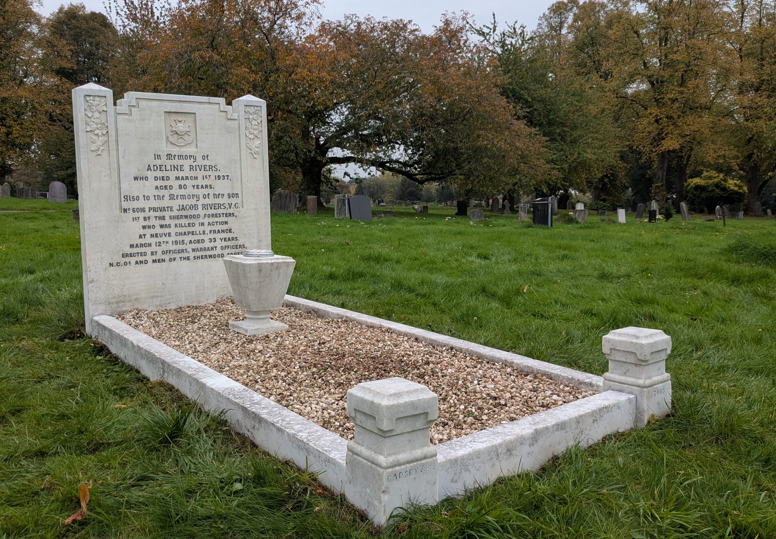 Rivers Family Grave rededication