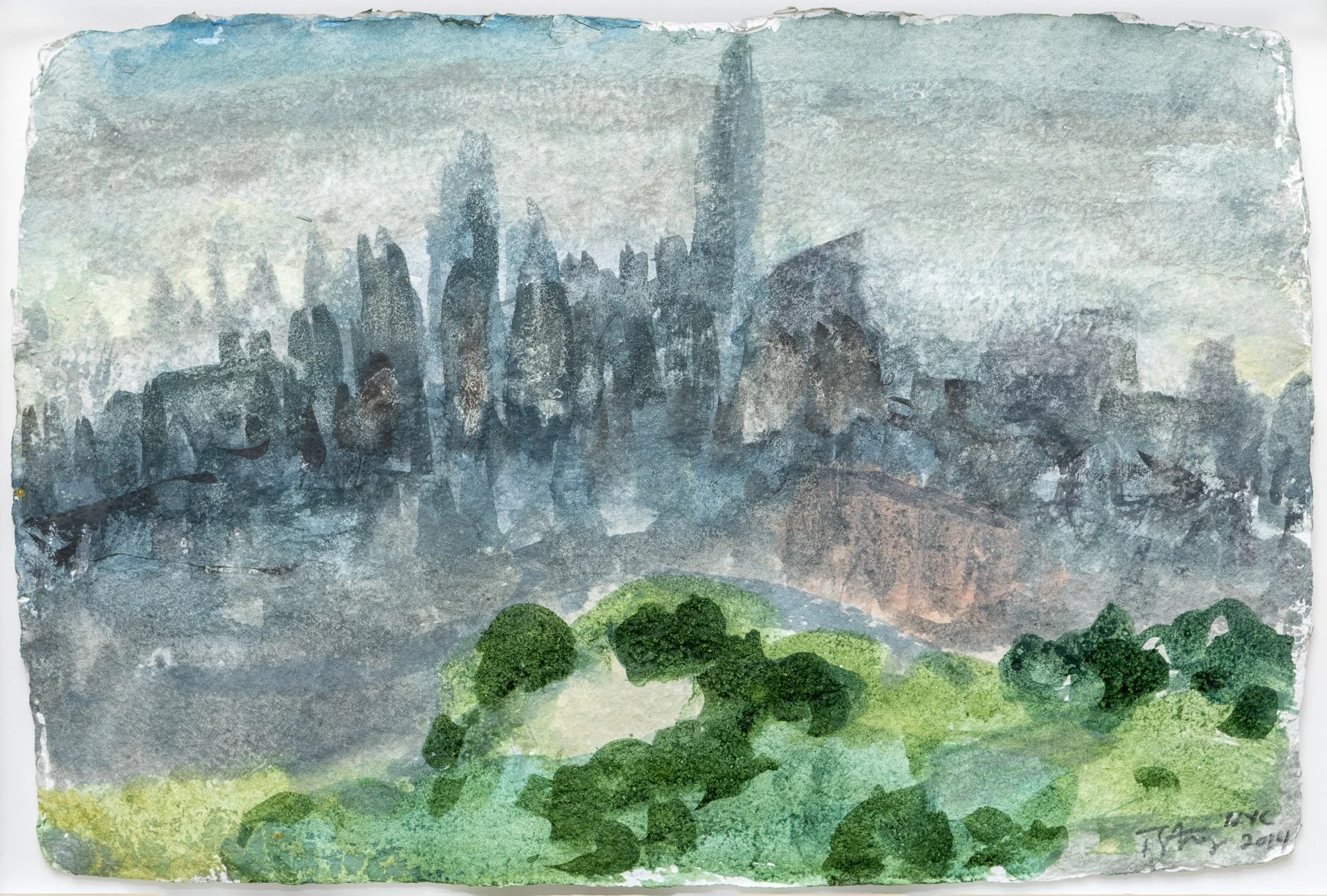Works on Paper: New York, Manhattan, Prospect Heigh Roof II