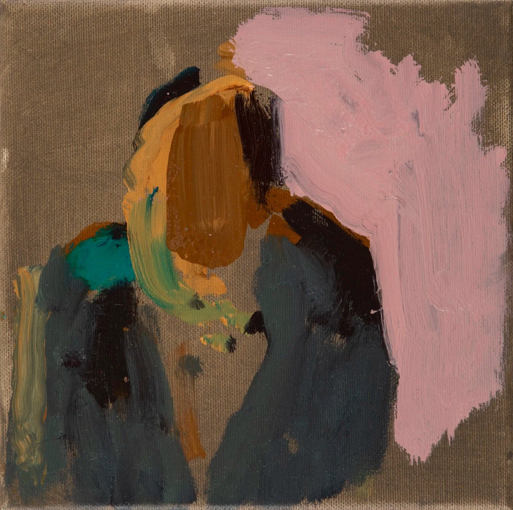 Painting :Selfie, pink mood