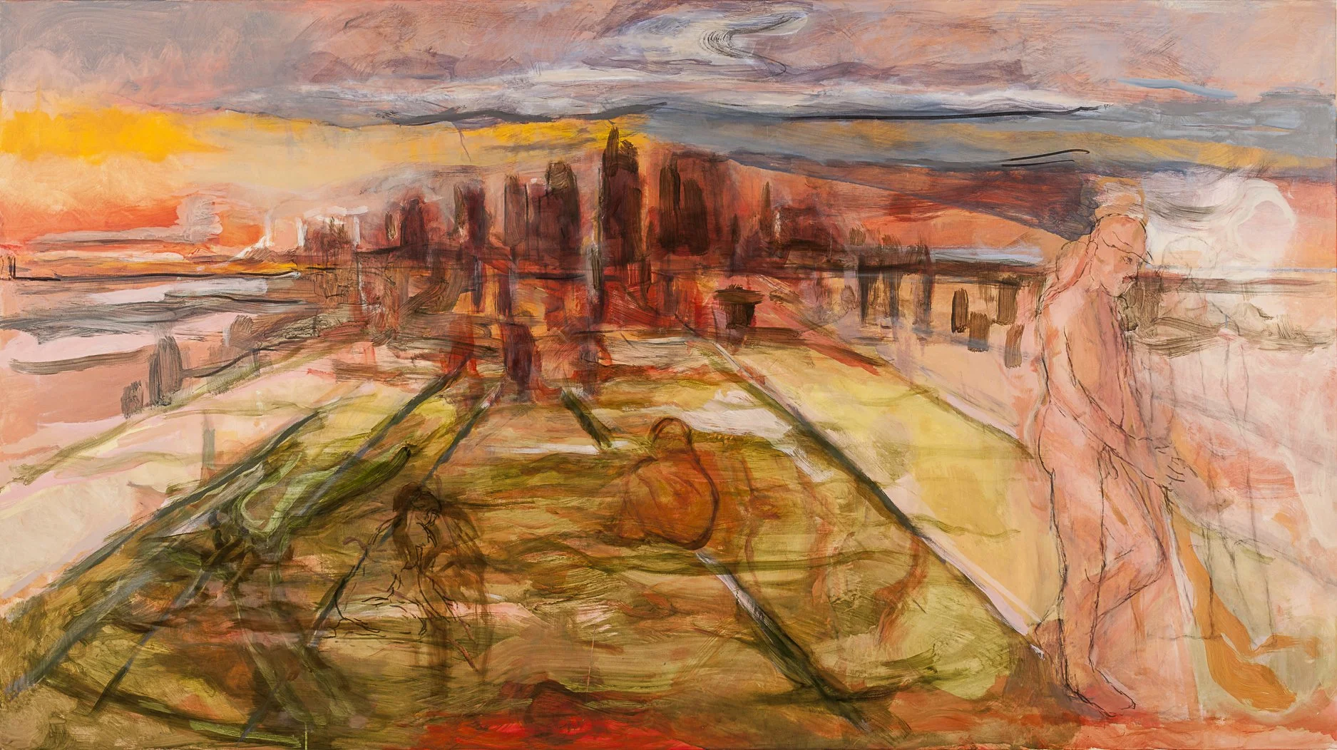 Painting: Scape : CityMetamorphose,Private Commission, Torild Stray