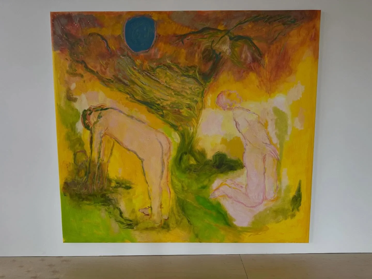 Rising to the Moon (Ecstasy) /2025-26 / oil on linen / 183 x 203 cm 

^Sifting Matter ^ show is open @gyldenpris_kunsthall 

#kunstwerk #contemporaryartwork #oilpainting #norway #art