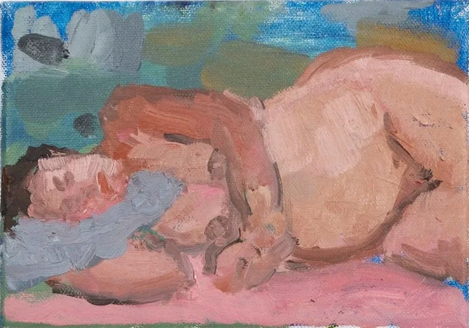 Painting :  woman resting