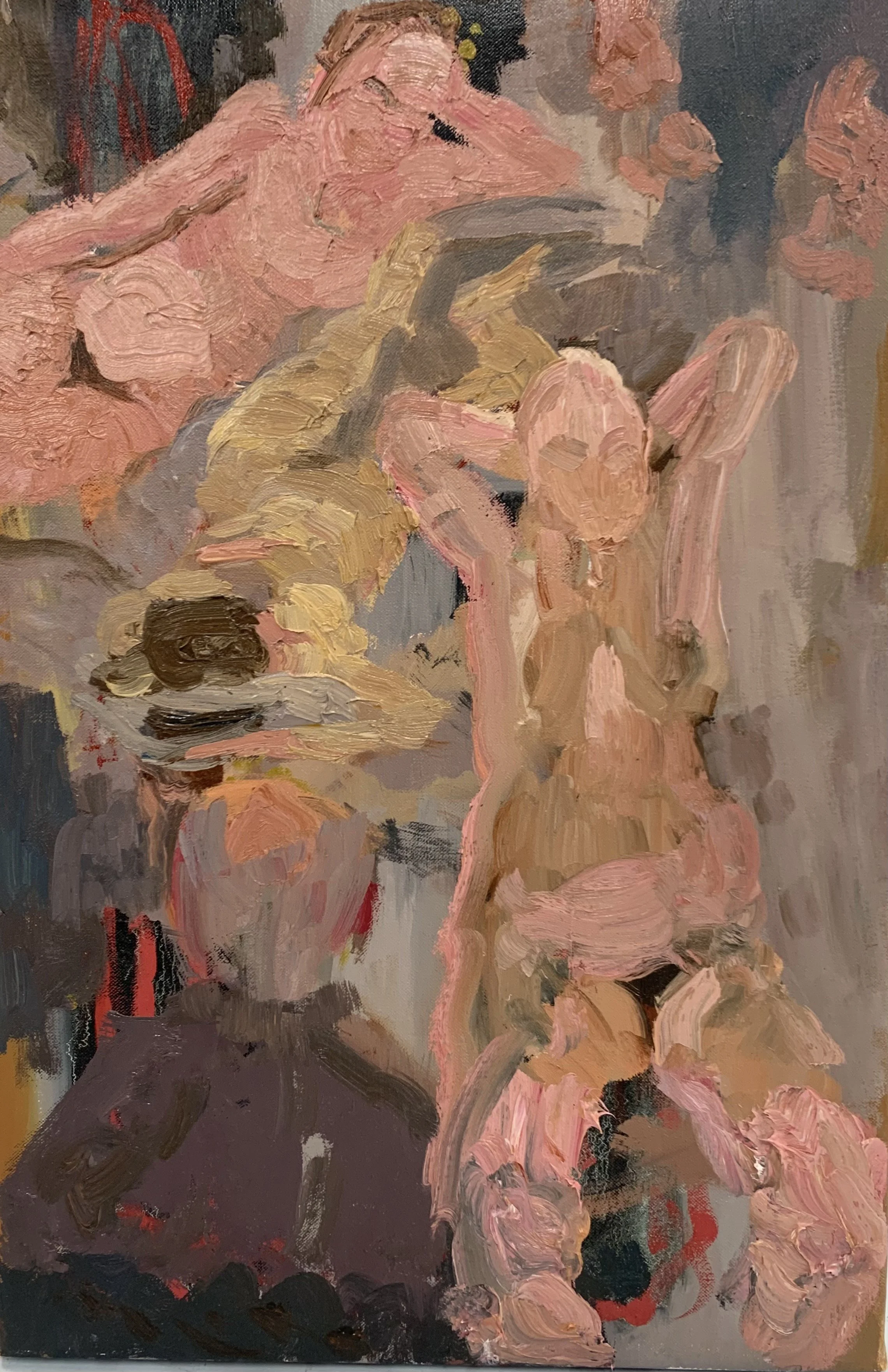 Painting :The Gaze  (two women and a man)
