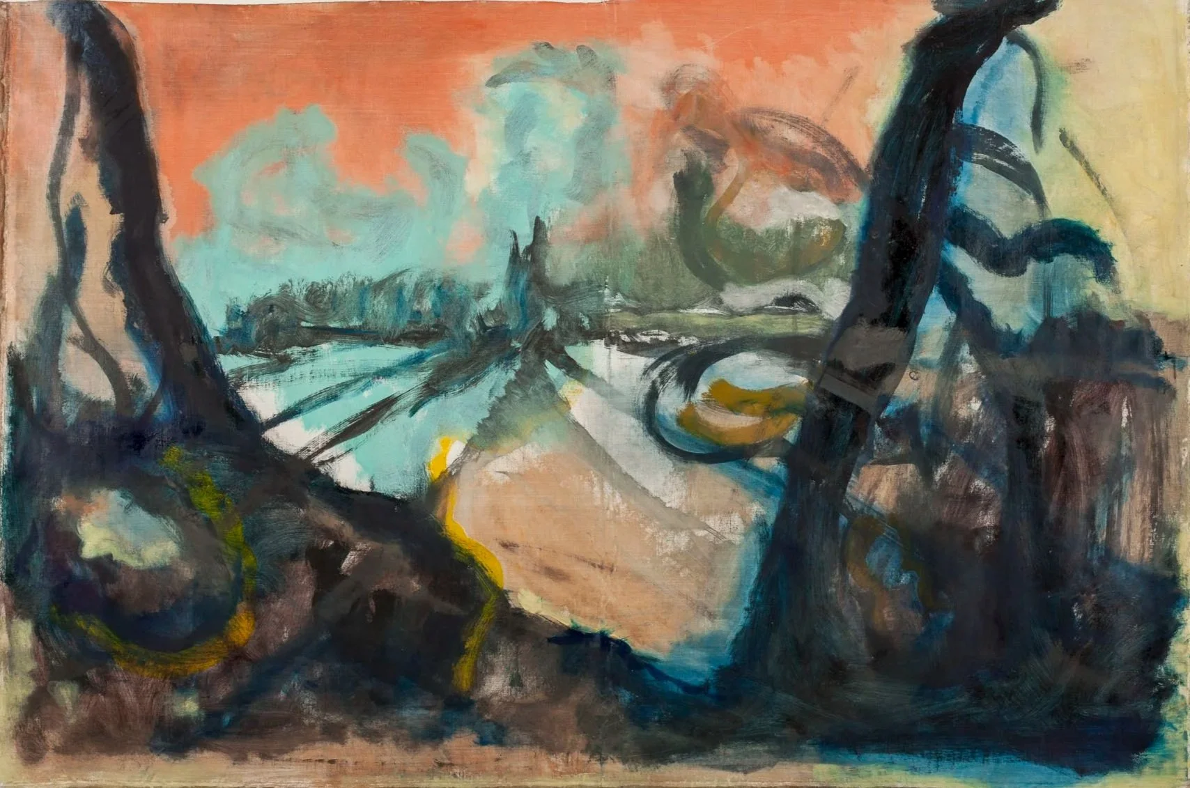 Painting: Scapes (post nyc),Private Collection