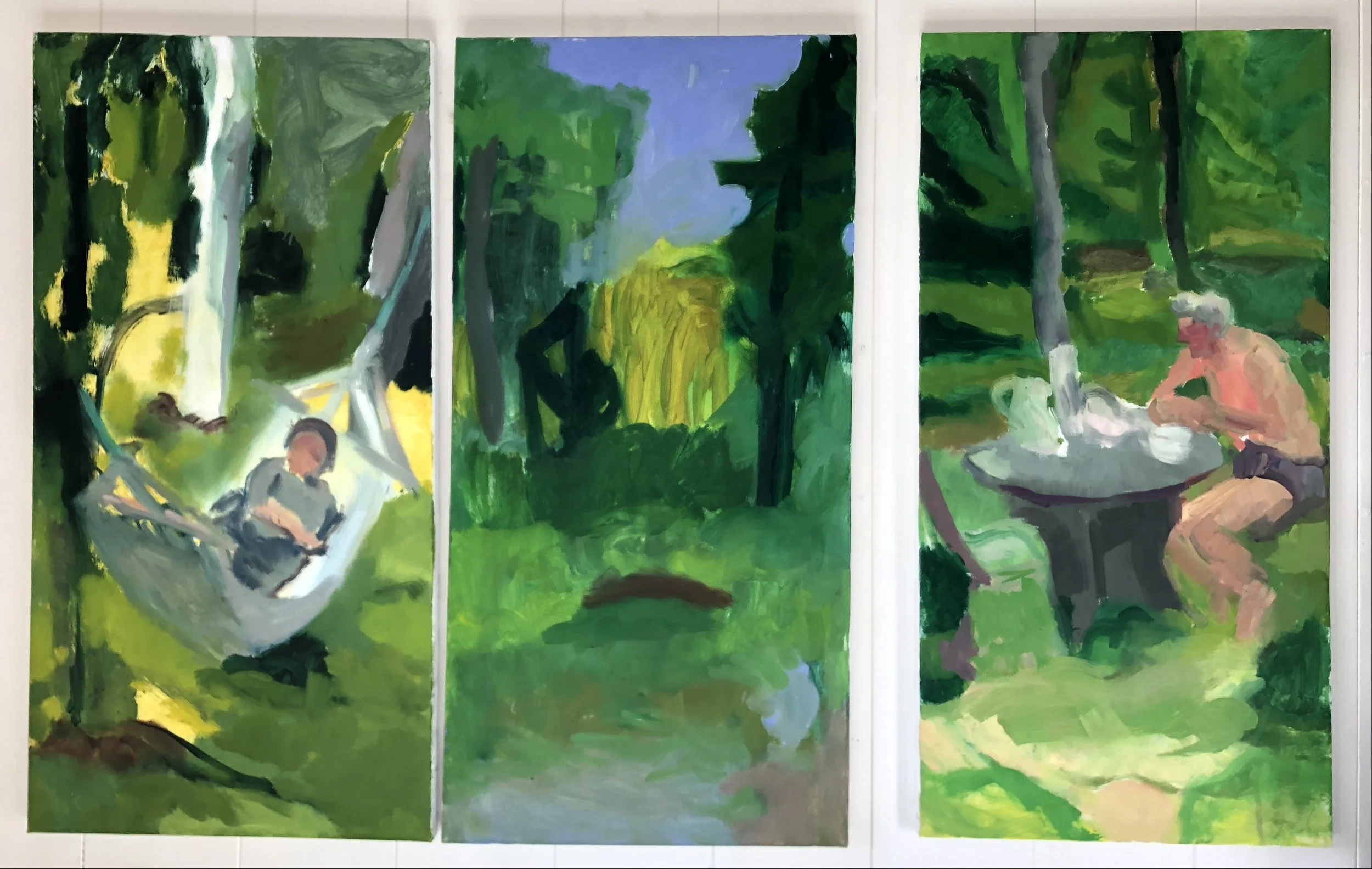 Painting: Triptyck Gvila forest