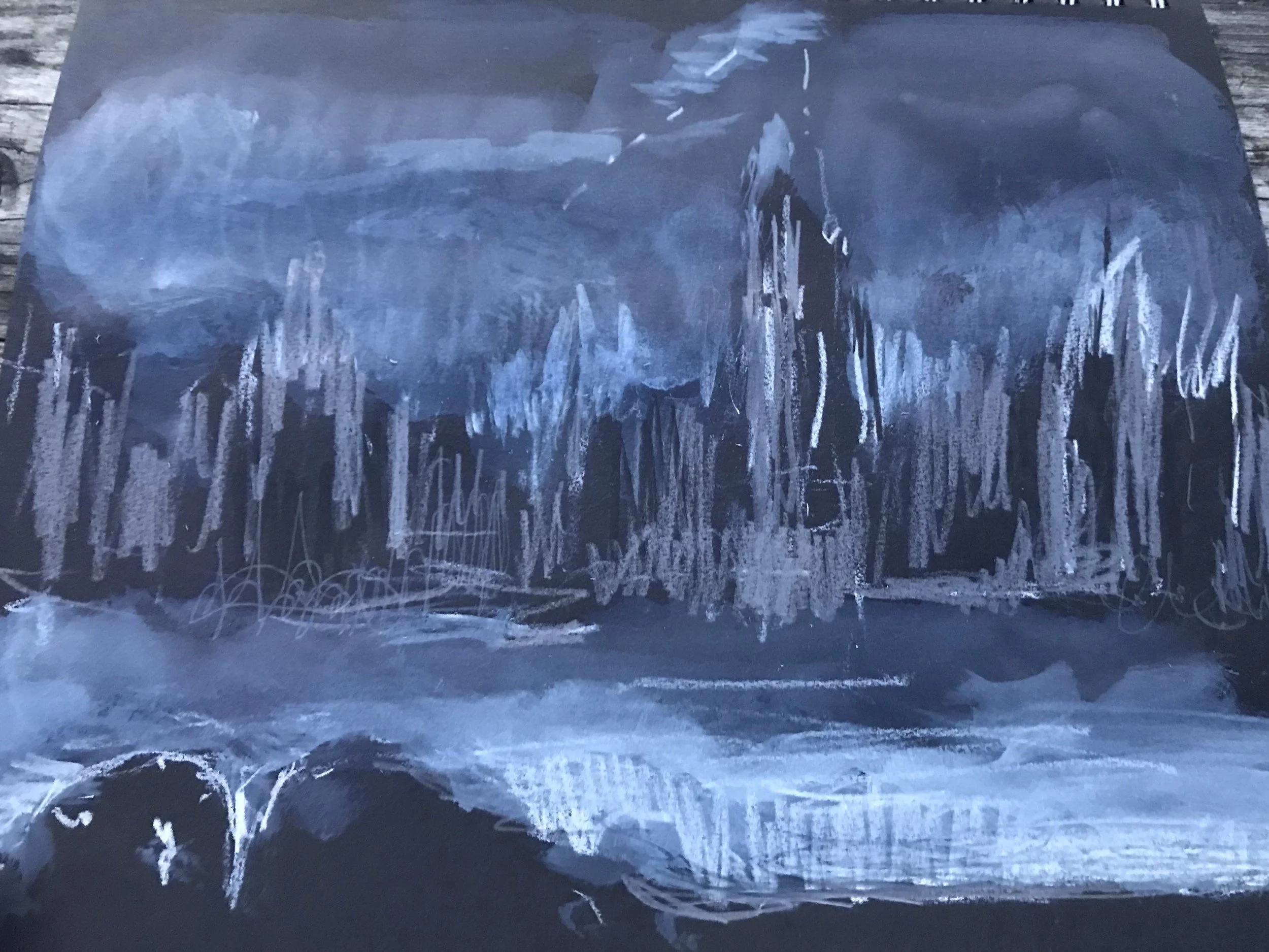 Works on Paper: City Intense,Williamsburg, Brooklyn  2022