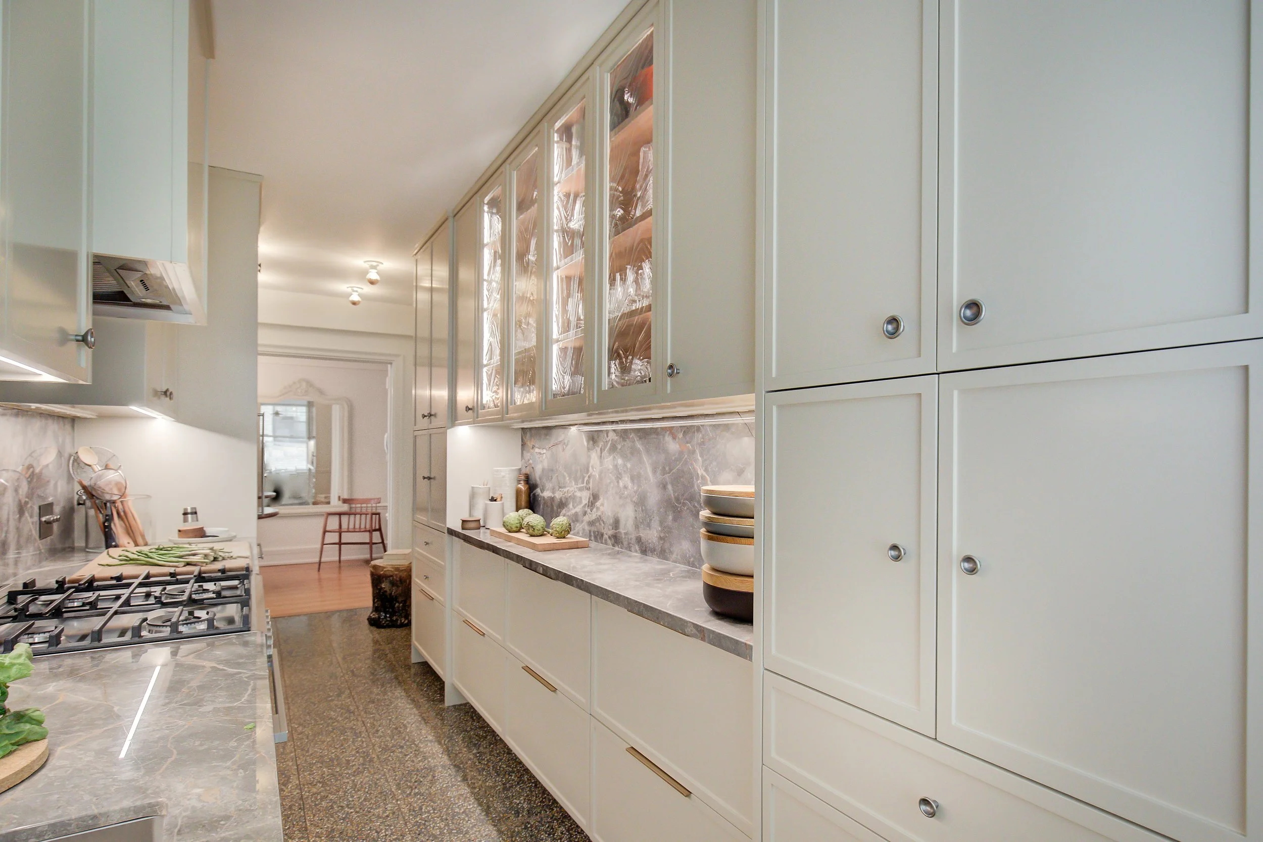 Urban Galley NYC Kitchen Madison Cabinetry Pantry Doors.jpg