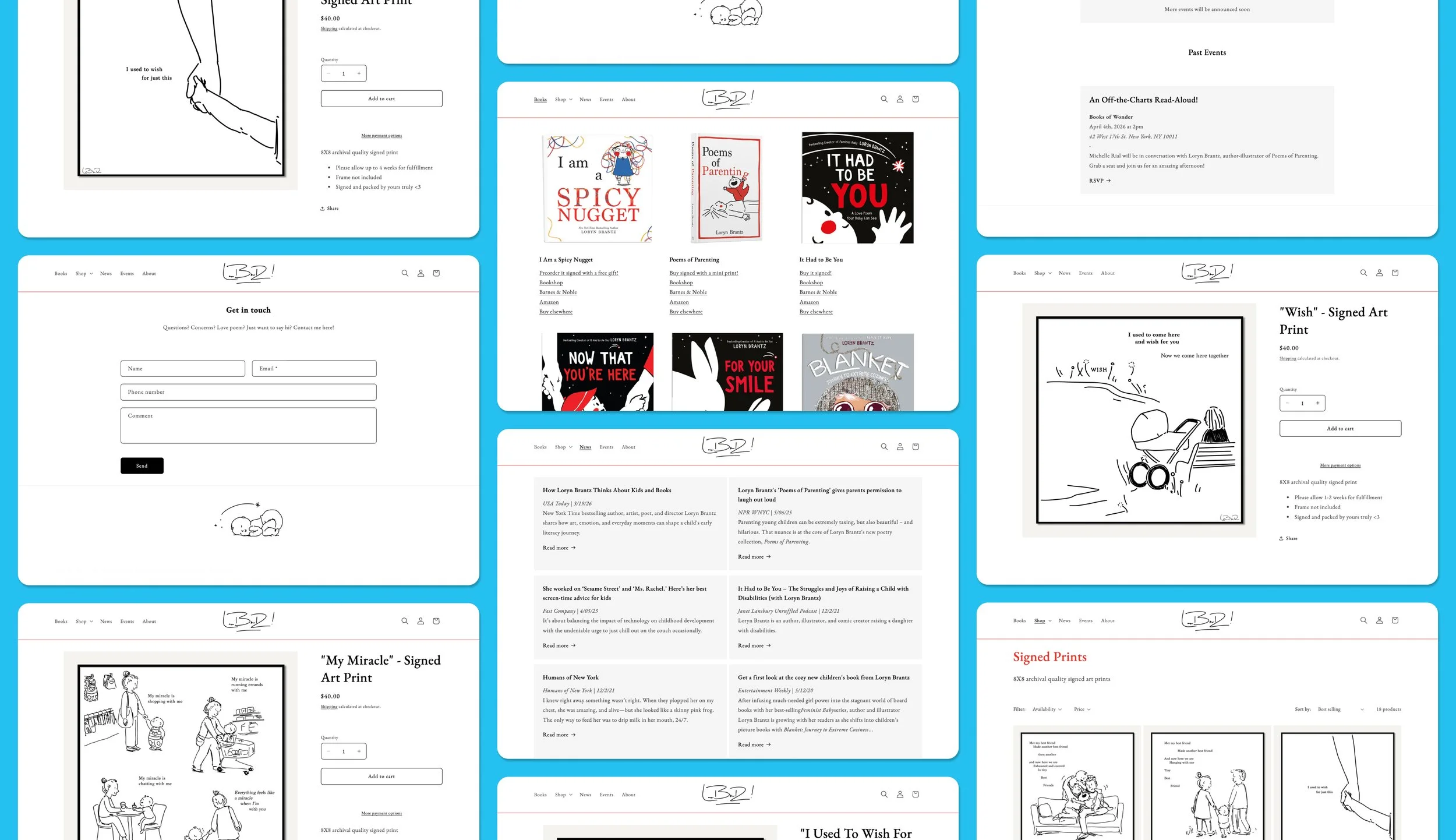 Loryn Brantz - Web Design