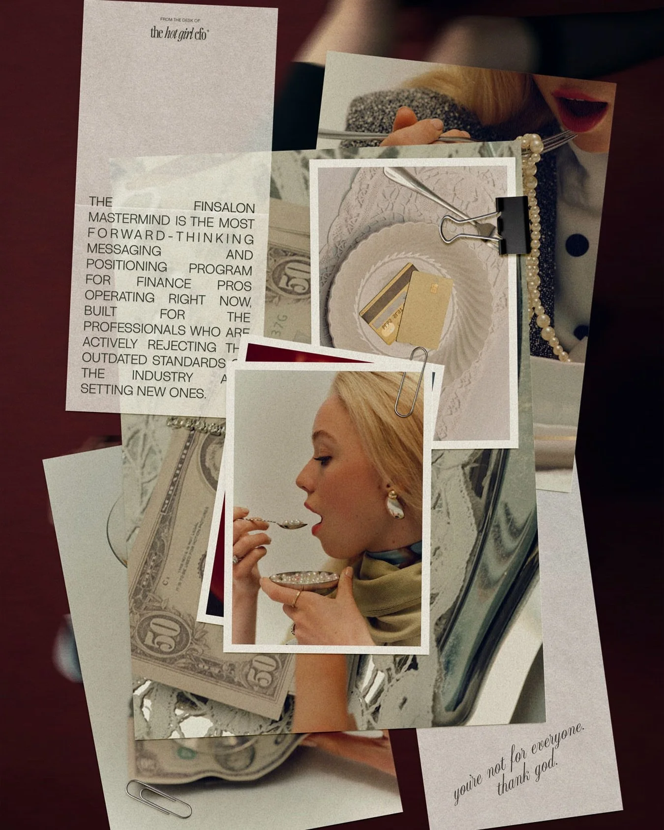 The most interesting finance professionals right now are not the ones trying to look the most &ldquo;professional.&rdquo; They&rsquo;re the ones building practices that feel unmistakably theirs.

Clear positioning, strong perspective, and a brand pre