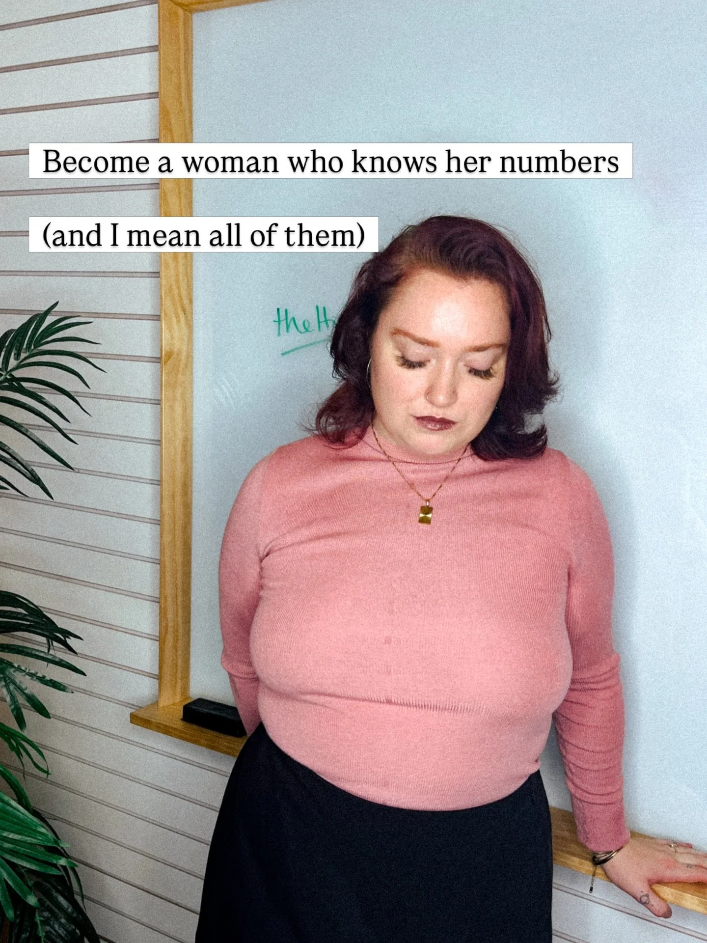 Knowing your numbers means knowing your profit margin AND knowing what you&rsquo;ll never accept less than. It means the spreadsheet AND the self-worth.

Now accepting new clients in the Velvet Boardroom Fractional CFO partnership (for online service