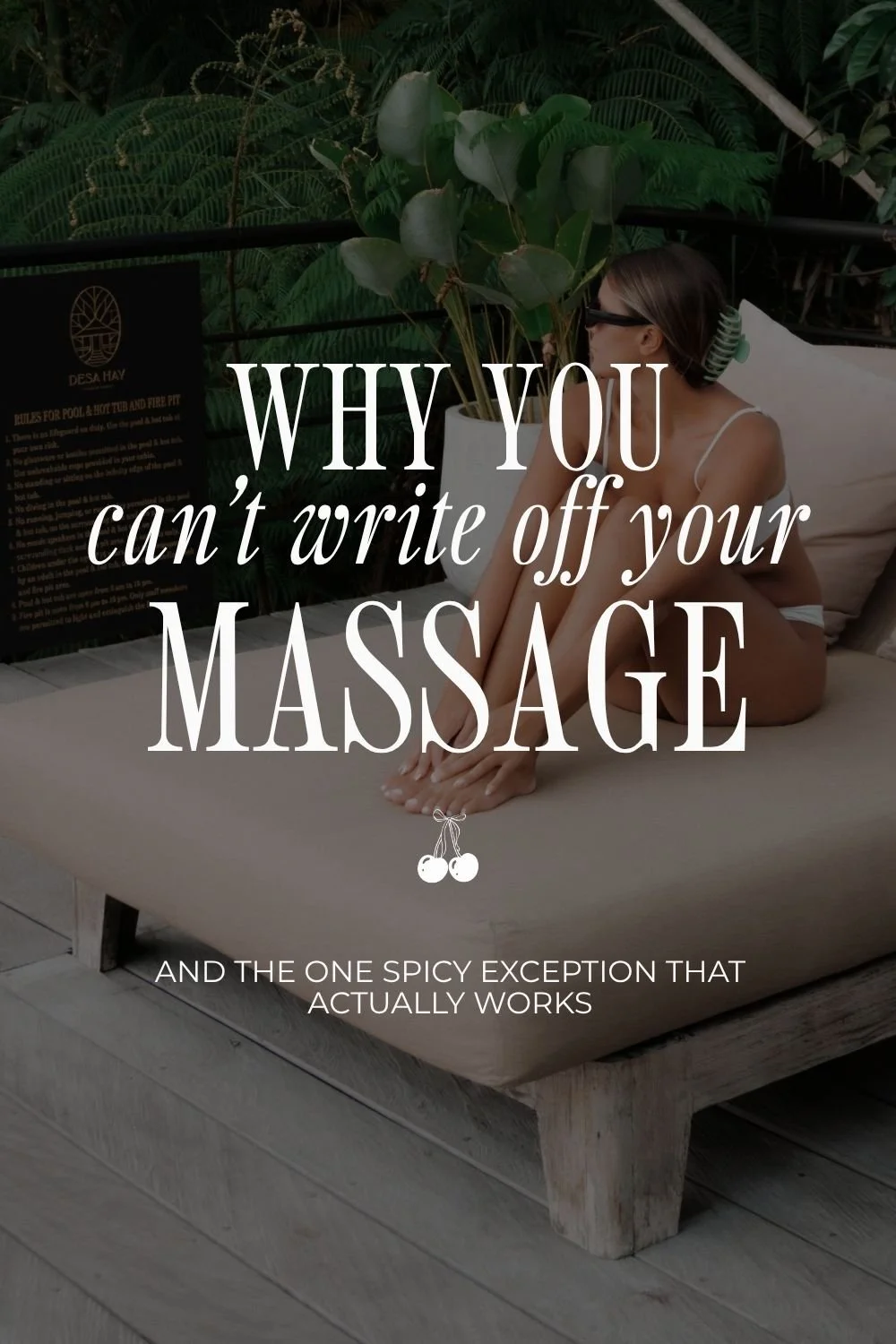 How to Legally Turn Your Massage Into a Business Deduction in 2026 — The One Strategy That Actually Works