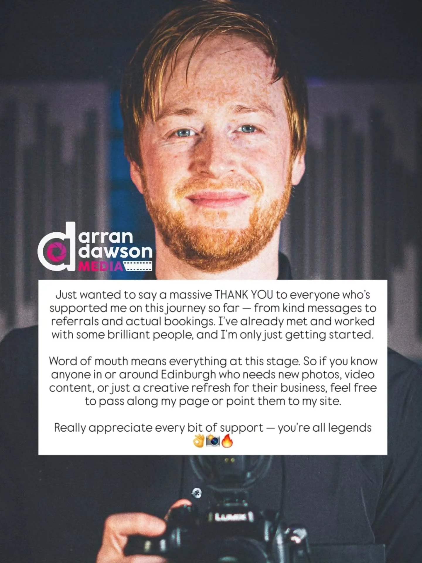 Not much else to say really but thank you 😊

This shit is tough! Especially with 3 kids (one of which a newborn). Ever tried to be creative, do admin, chase leads and the rest with little to no rest? Mental.

Anyway, each like, comment, testimonial,