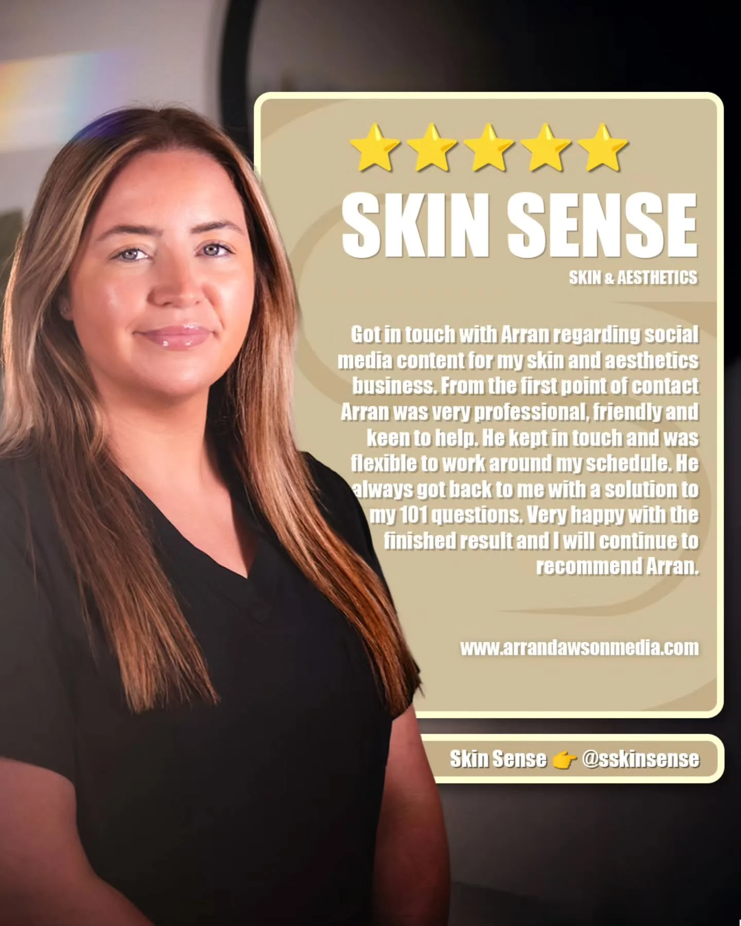 Another happy client 😊 - and another step towards helping brands and businesses stand out and showcase what they're proud of 🙌

👉 @sskinssense

#contentcreator #edinburghvideographer #edinburghphotographer #arrandawsonmedia #creativebusiness #edin