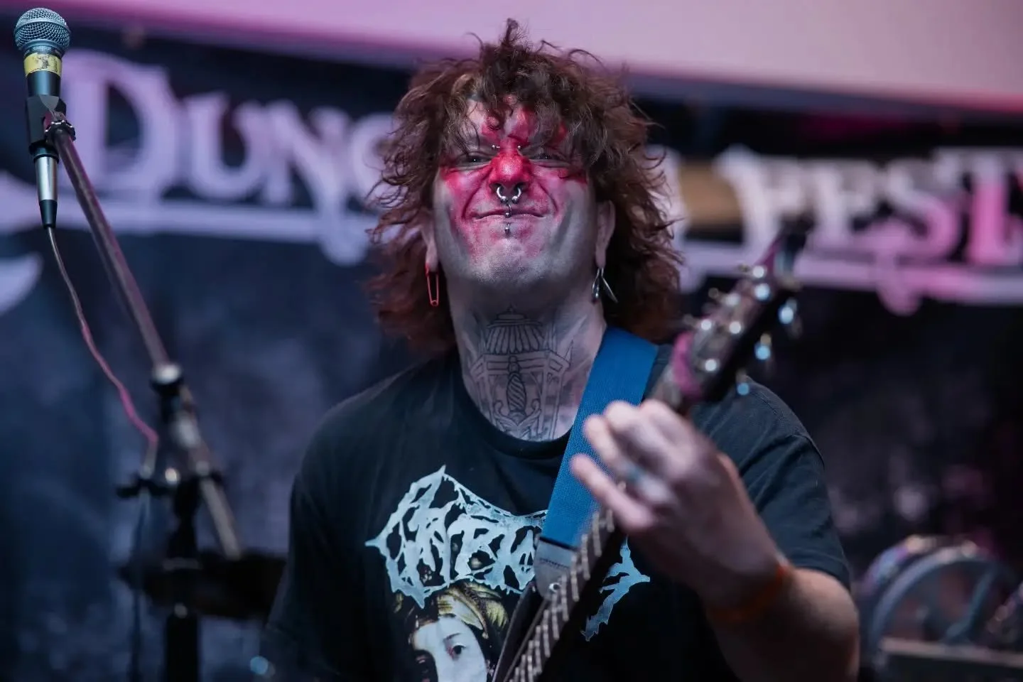 @cultist_ca as captured by @big.atlas.media  of @shortwavemp4 ! Such an insane show, and a great way to cap off Day 1 of Dungeon Fest! 
Shoutout to @warriorsdawn of Cultist for playing in tournaments both days of the fest and also killing it on drums