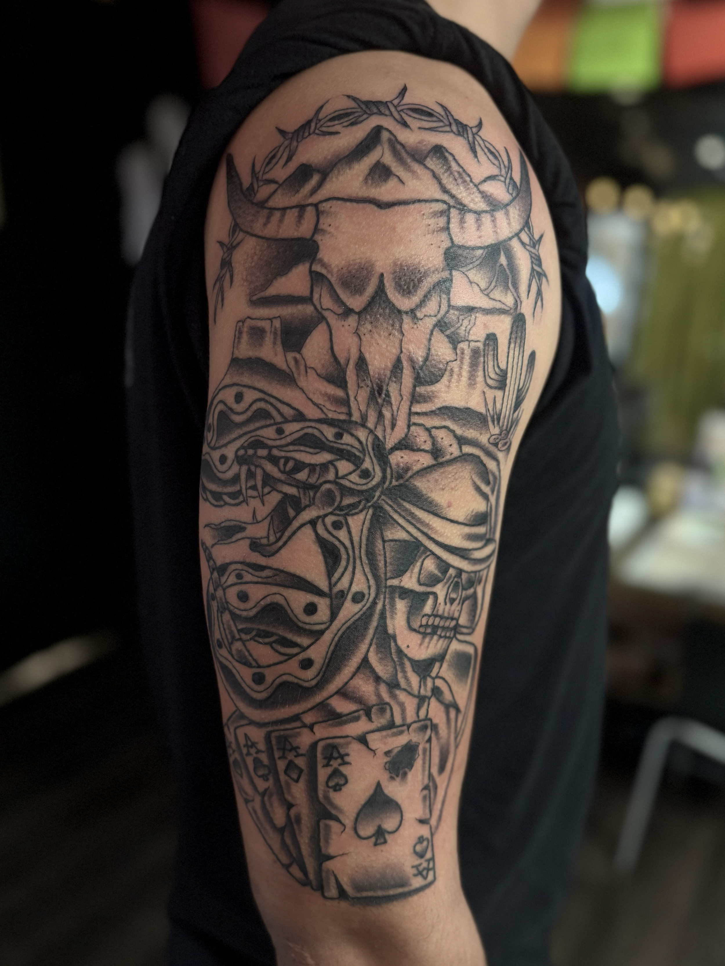 Custom Western Tattoo