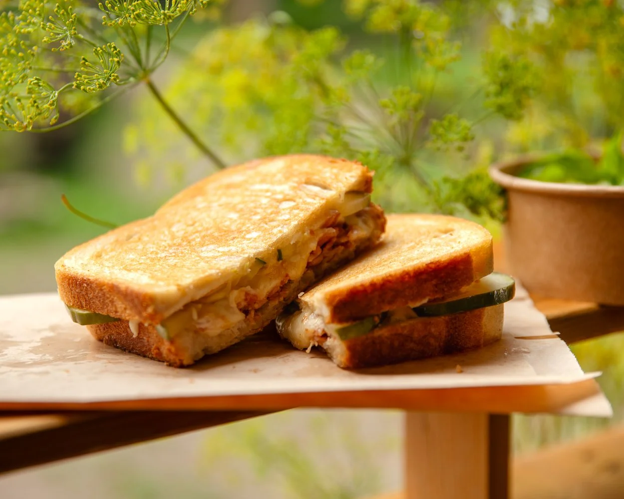 Farm-To-Sandwich-To. &hellip; Send-Help-The-Cucumbers-Are-Multiplying. 🌱

This week&rsquo;s special is a Dill Pickle + Bacon Grilled Cheese and a Zucchini soup. Because we planted way to much in our home gardens and have zero way of keeping up all b