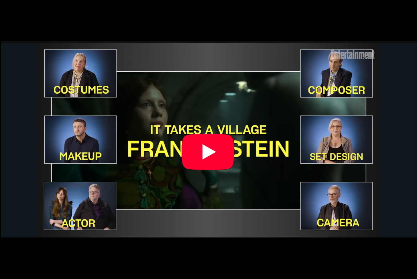 Mike Hill, Mia Goth, Guillermo del Toro, and the rest of the crew discuss Frankenstein in Entertainment Weekly's It Takes a Village (November 2025)