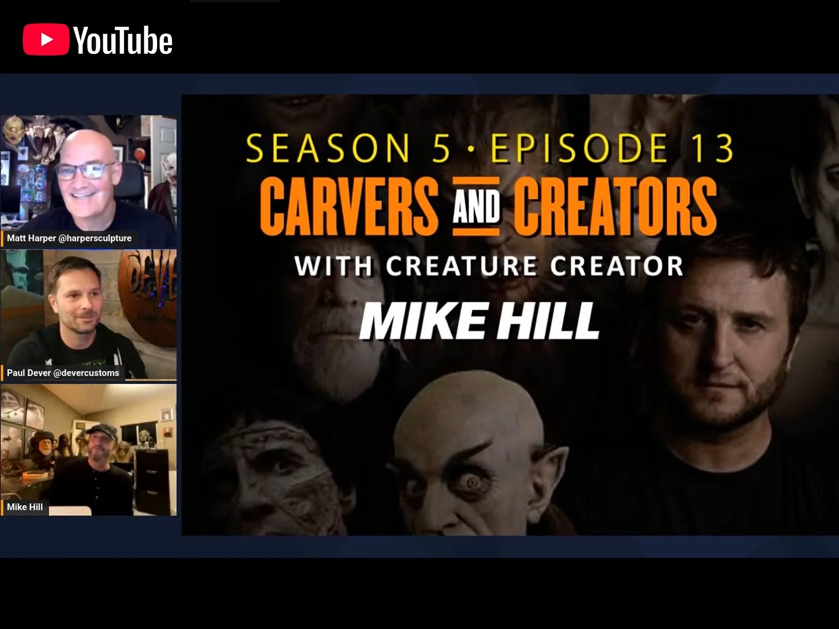 Mike appears on the Carvers and Creators show (February 2025)