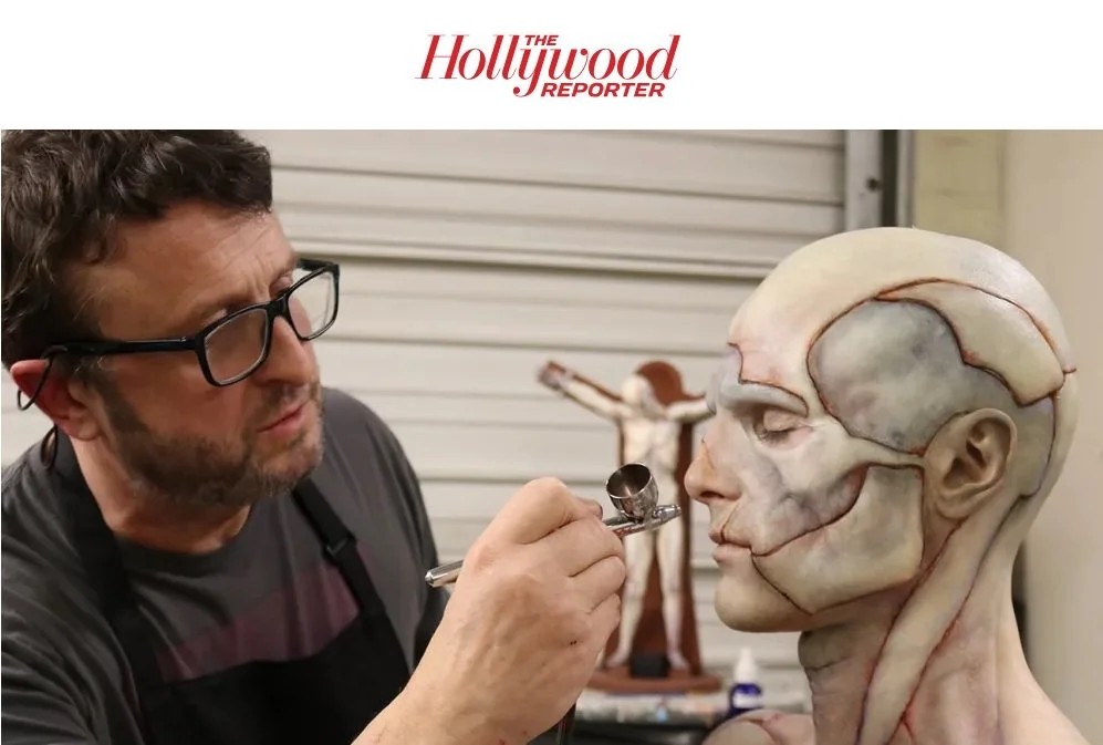 Mike talks to The Hollywood Reporter on Frankenstein prosthetics (December 2025)