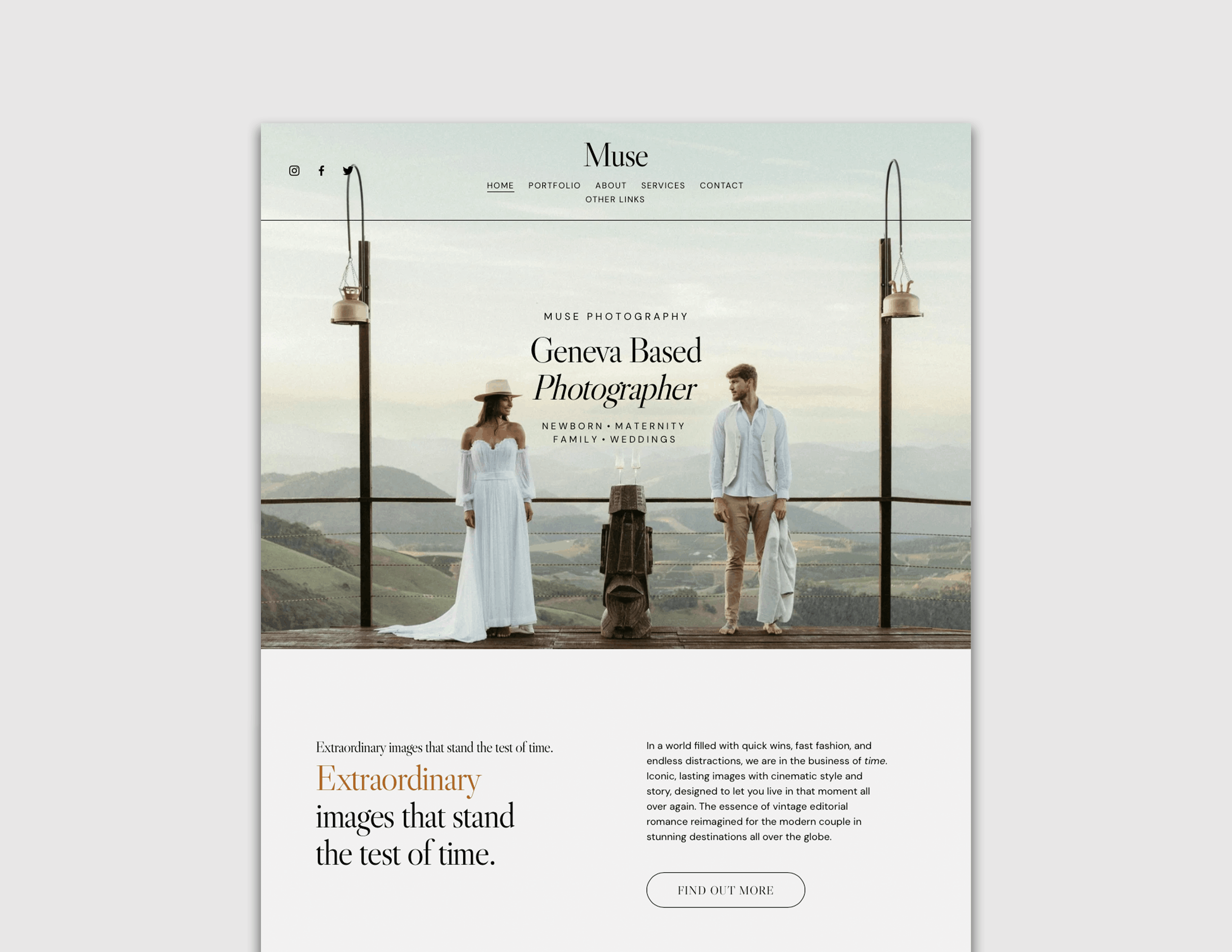 Muse Squarespace Template