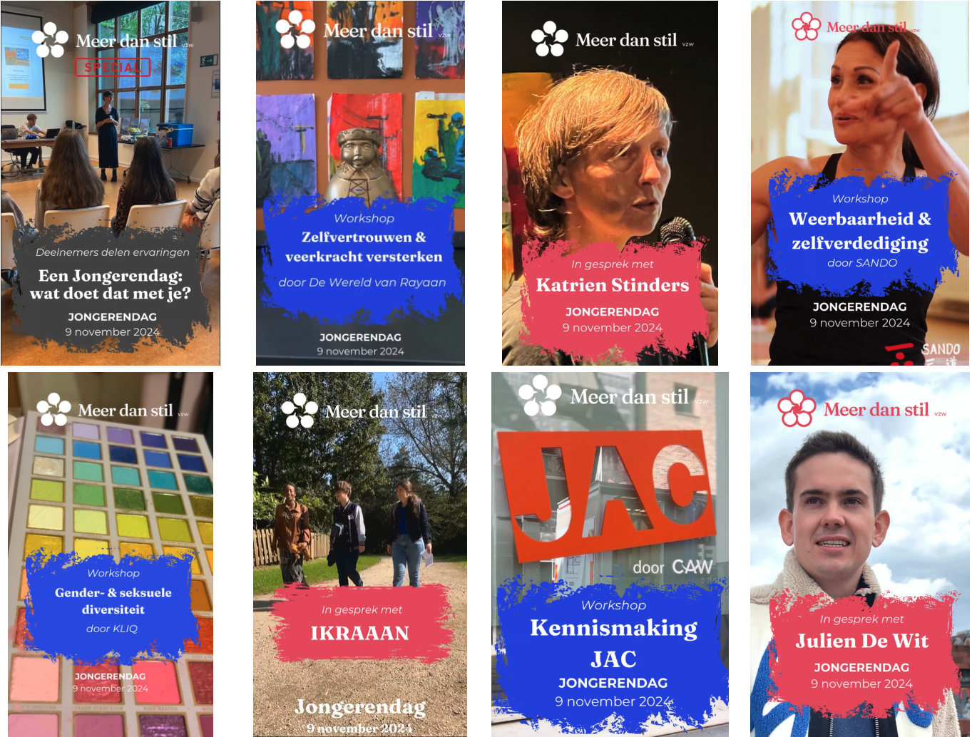 Campagnevideo’s Jongerendag nov’24 Meer Dan Stil vzw