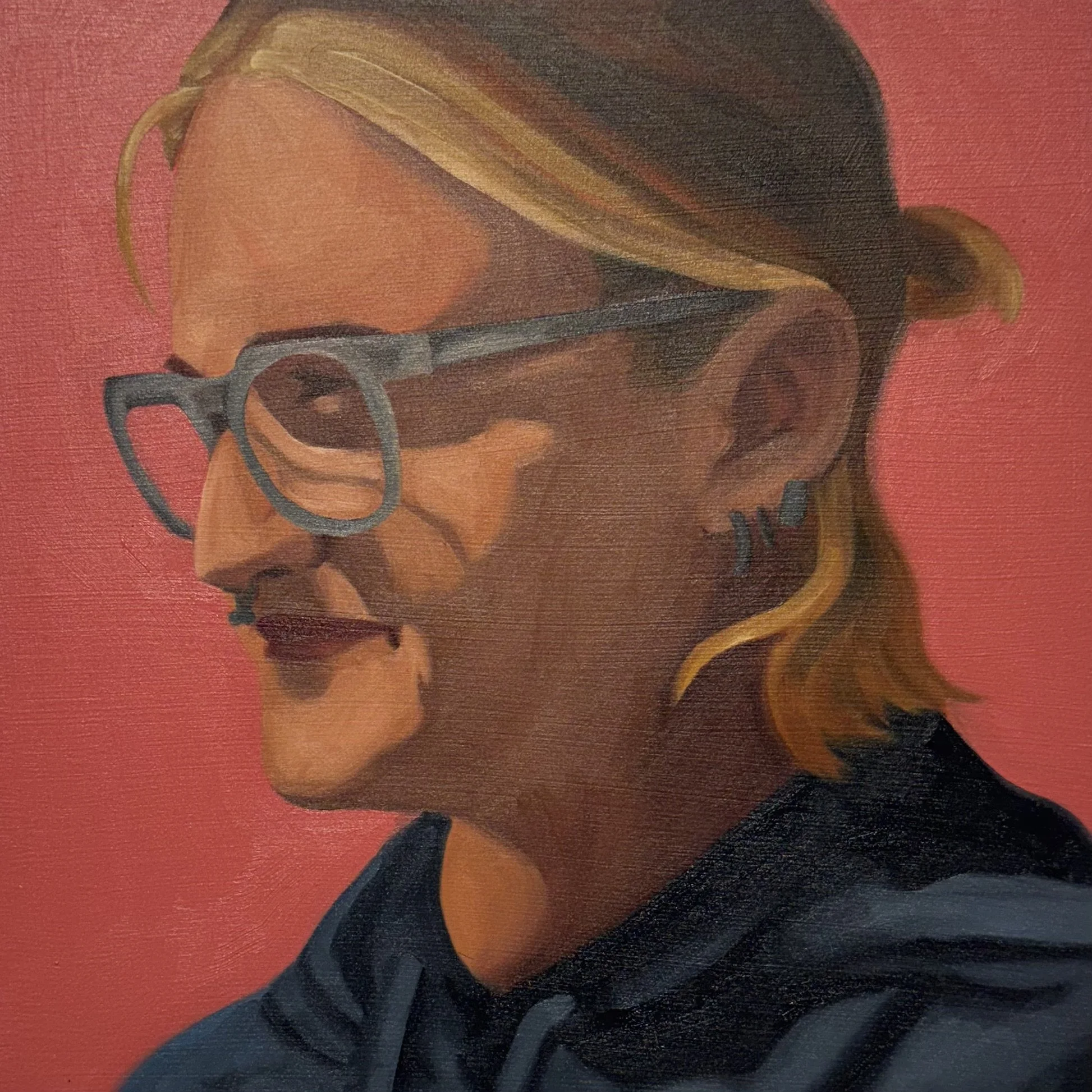 "a choice I will make for the rest of my life (Emily)" (2025), oil paint on wood panel, 10x10"