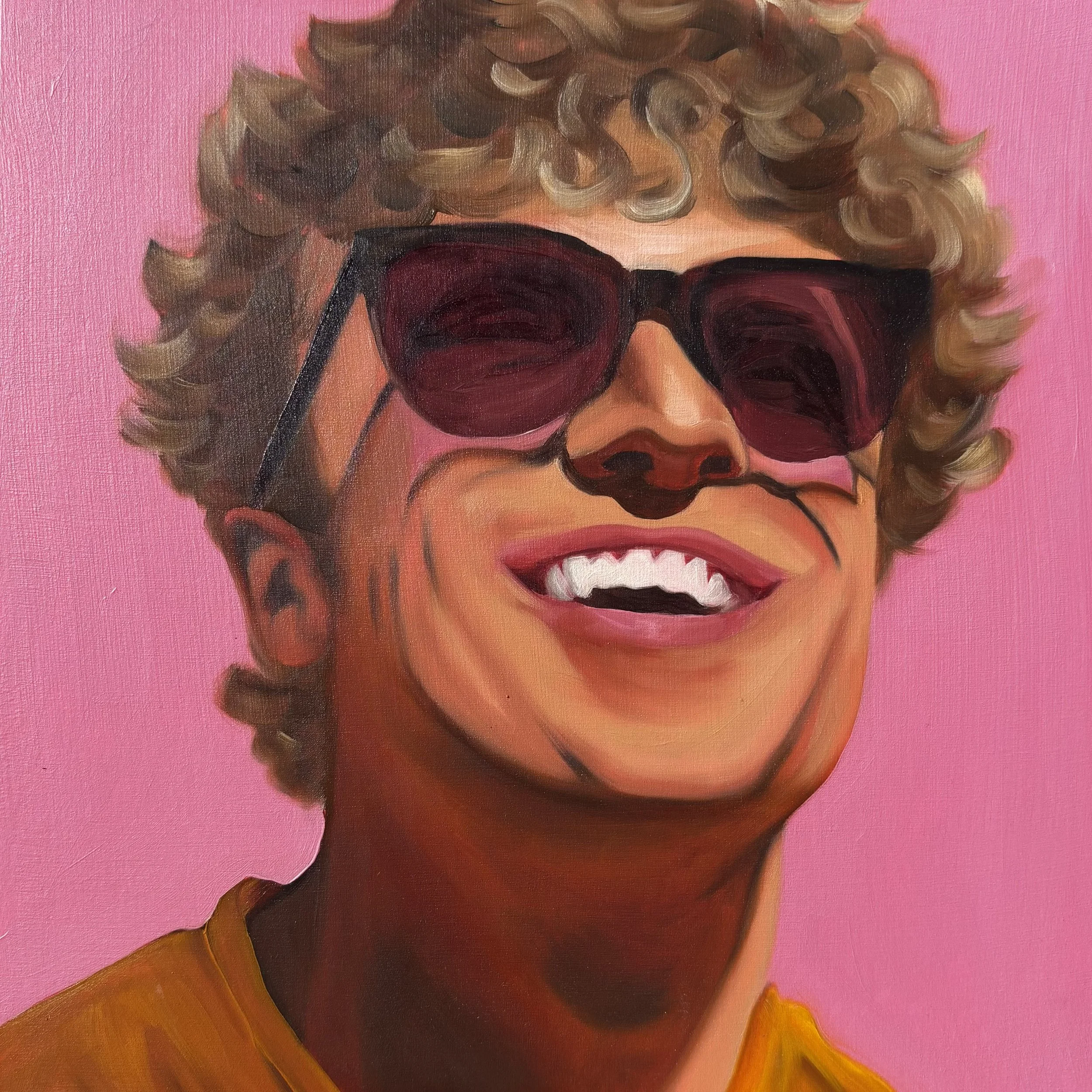 "a beautiful thing (Kasey)" (2025), oil paint on wood panel, 10x10"