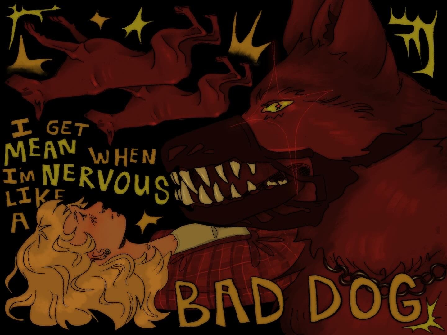 "Bad Dog/Self Portrait" (2024)