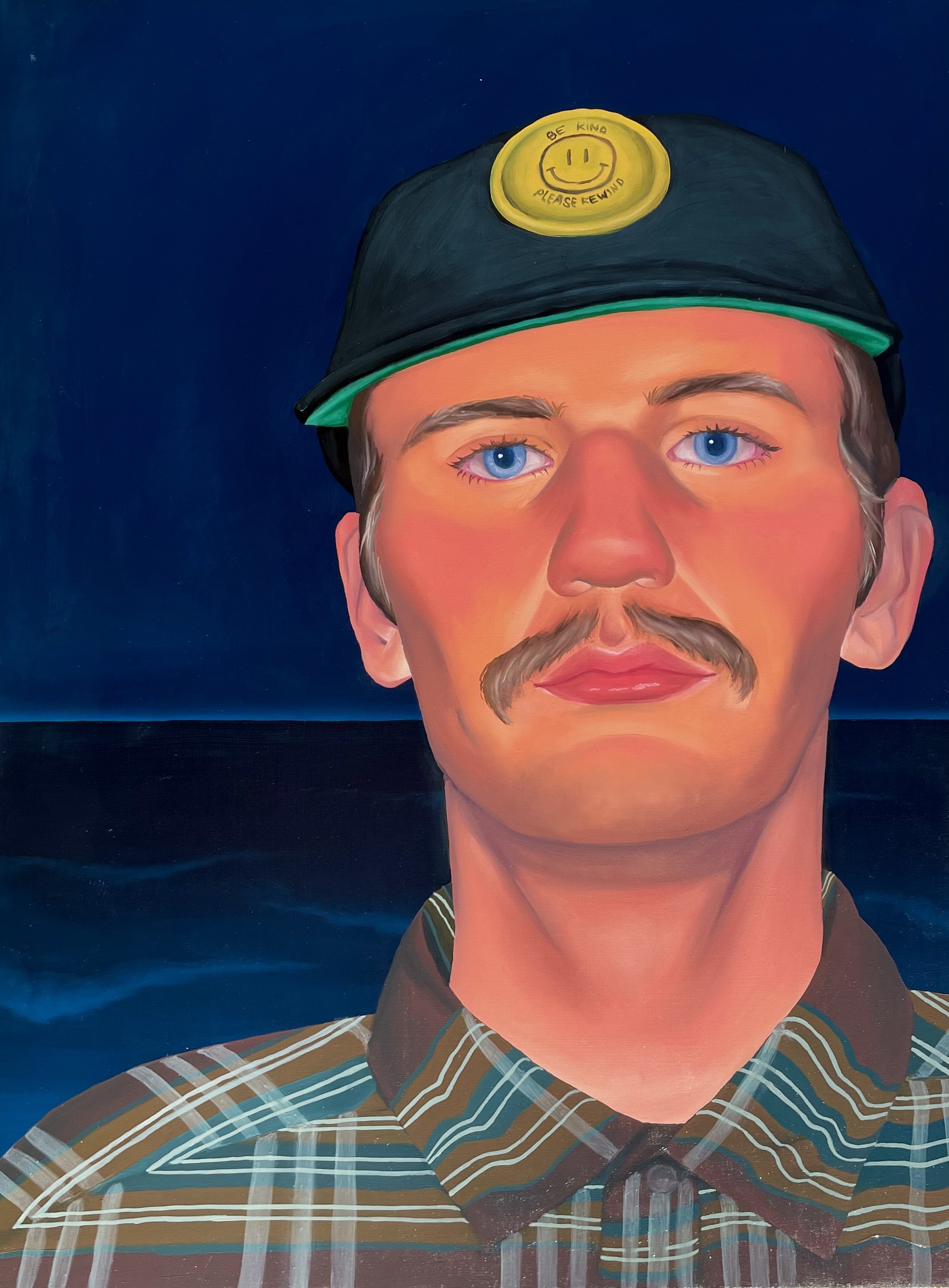 "California Dreamin'" (2022), oil on wood panel, 18x24"