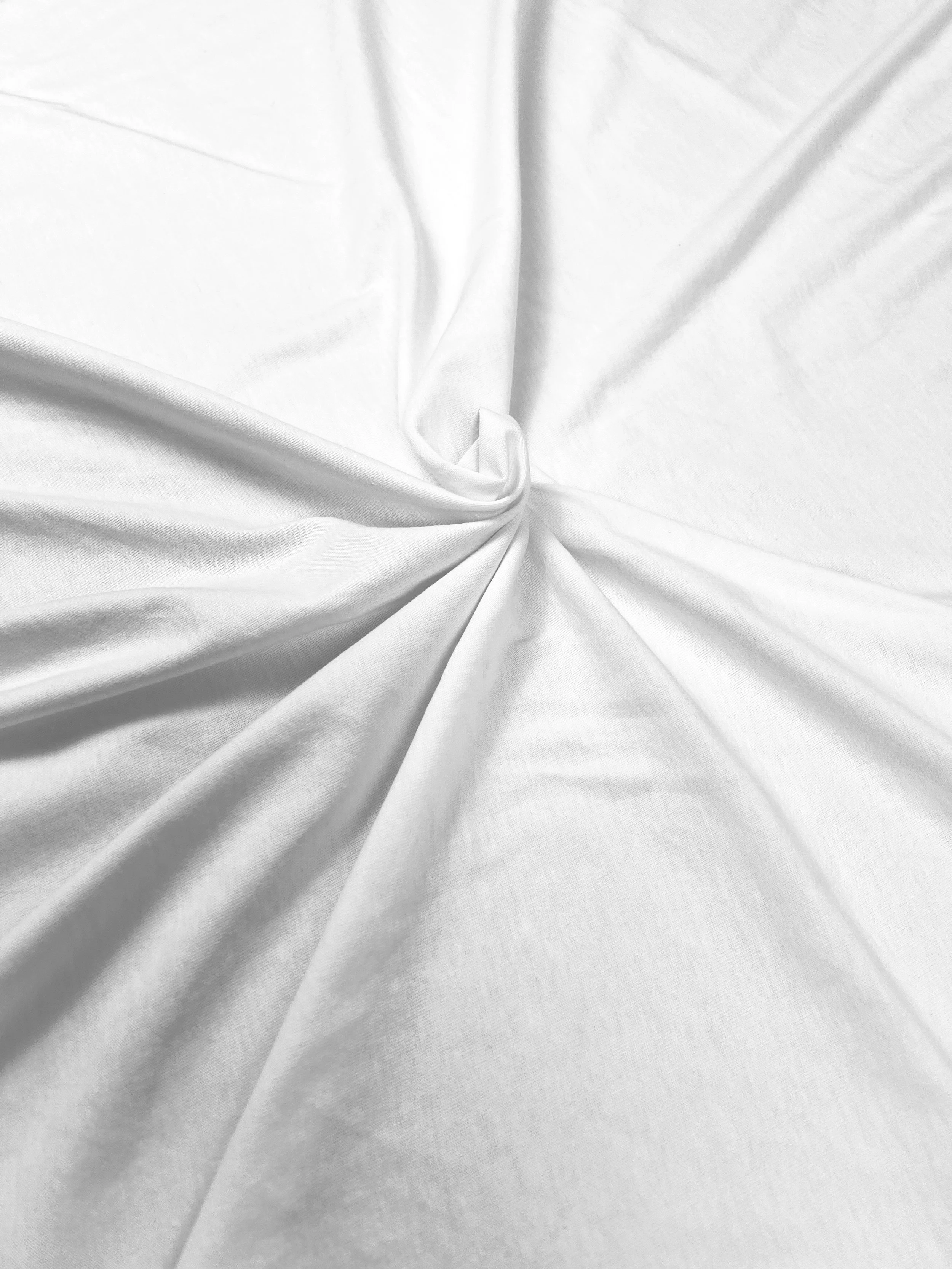 White Organic Cotton Jersey Fabric – GOTS Certified
