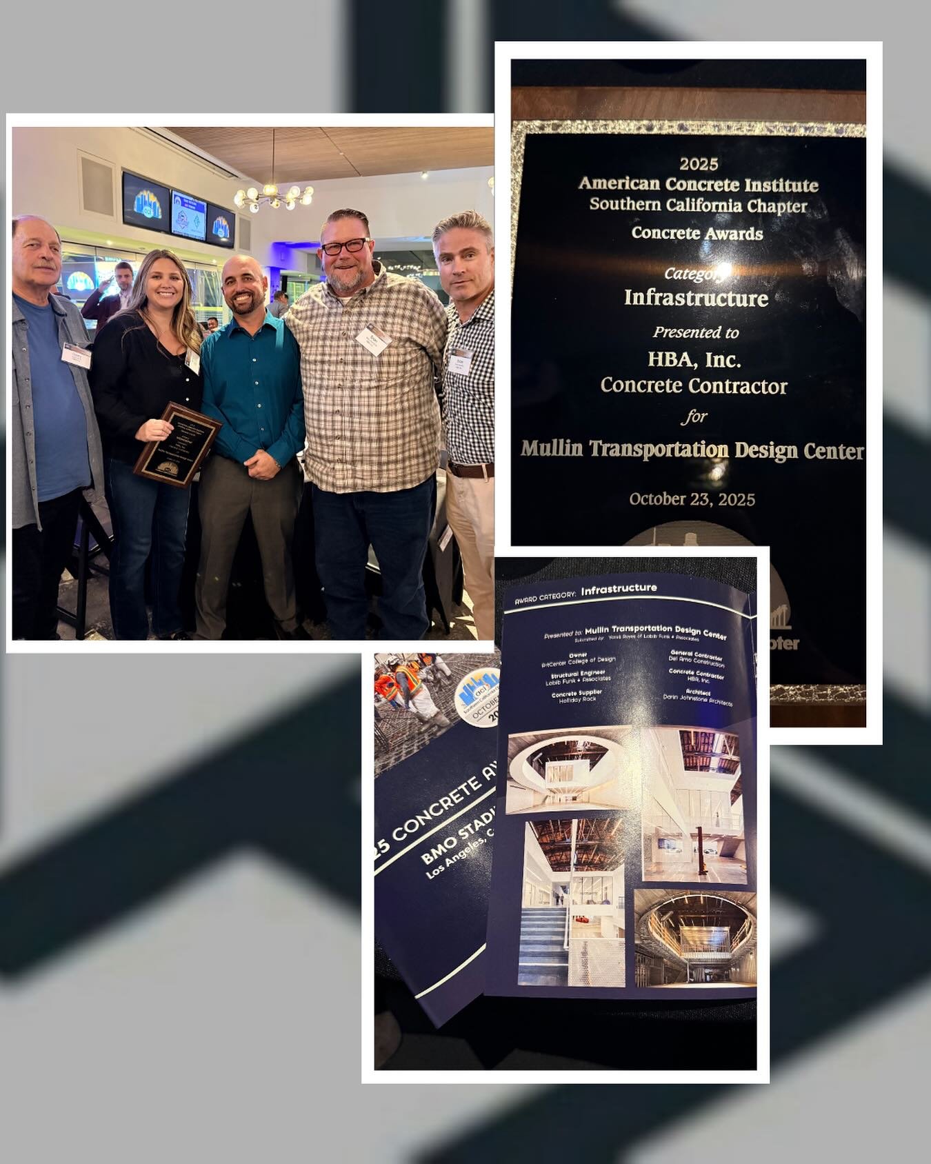 HBA is proud and deeply honored to announce that the Mullin Transportation Desgin Center project has received an award from the @concreteaci  for the concrete Infrastructure.  This recognition demonstrates our commitment to quality, innovation, and e