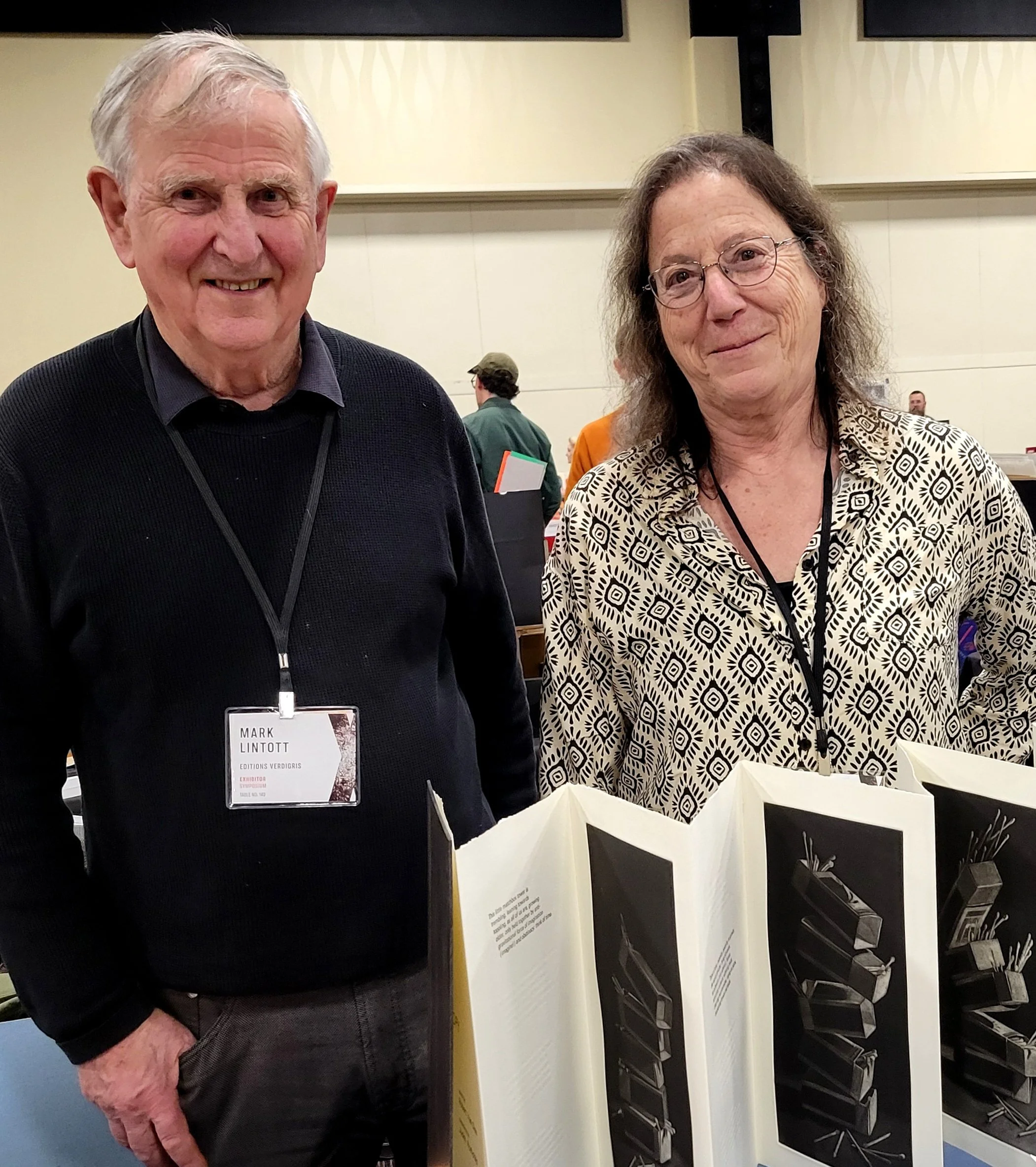 Mark Lintott and Judith Rothchild of Edition Verdigris at the Codex International Book Fair