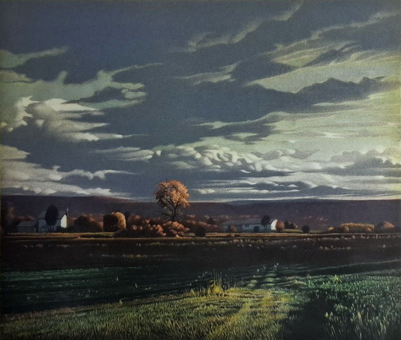 Outer Township mezzotint by Peter Jogo