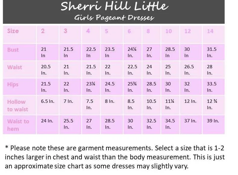 Sherri Hill Kids size chart.webp