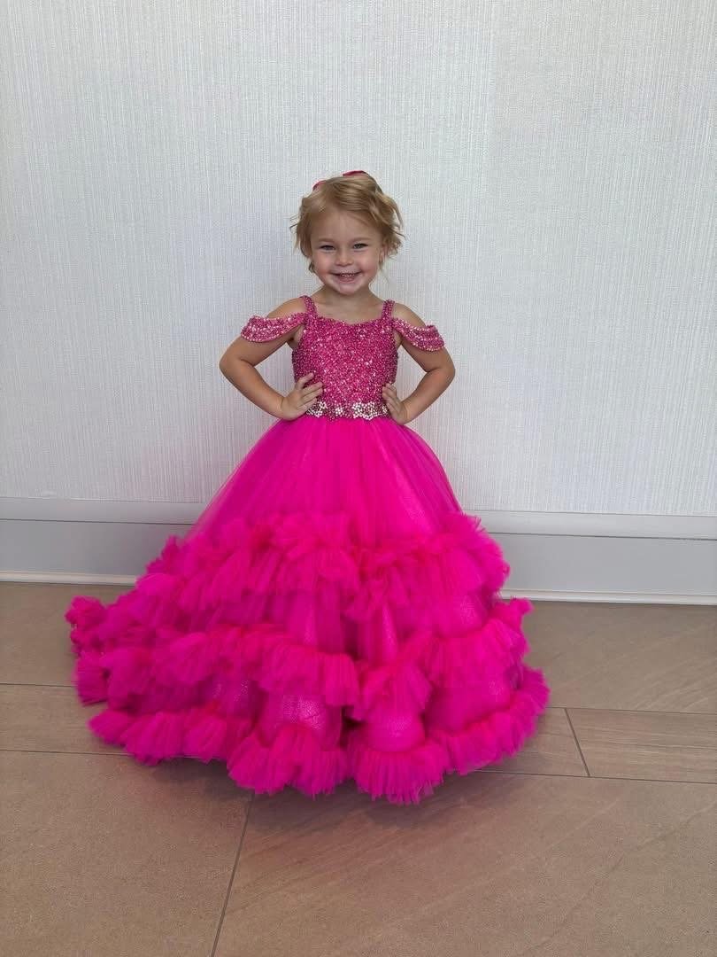 Pink Ruffle Royale (Little Girls Size 2 Petite)