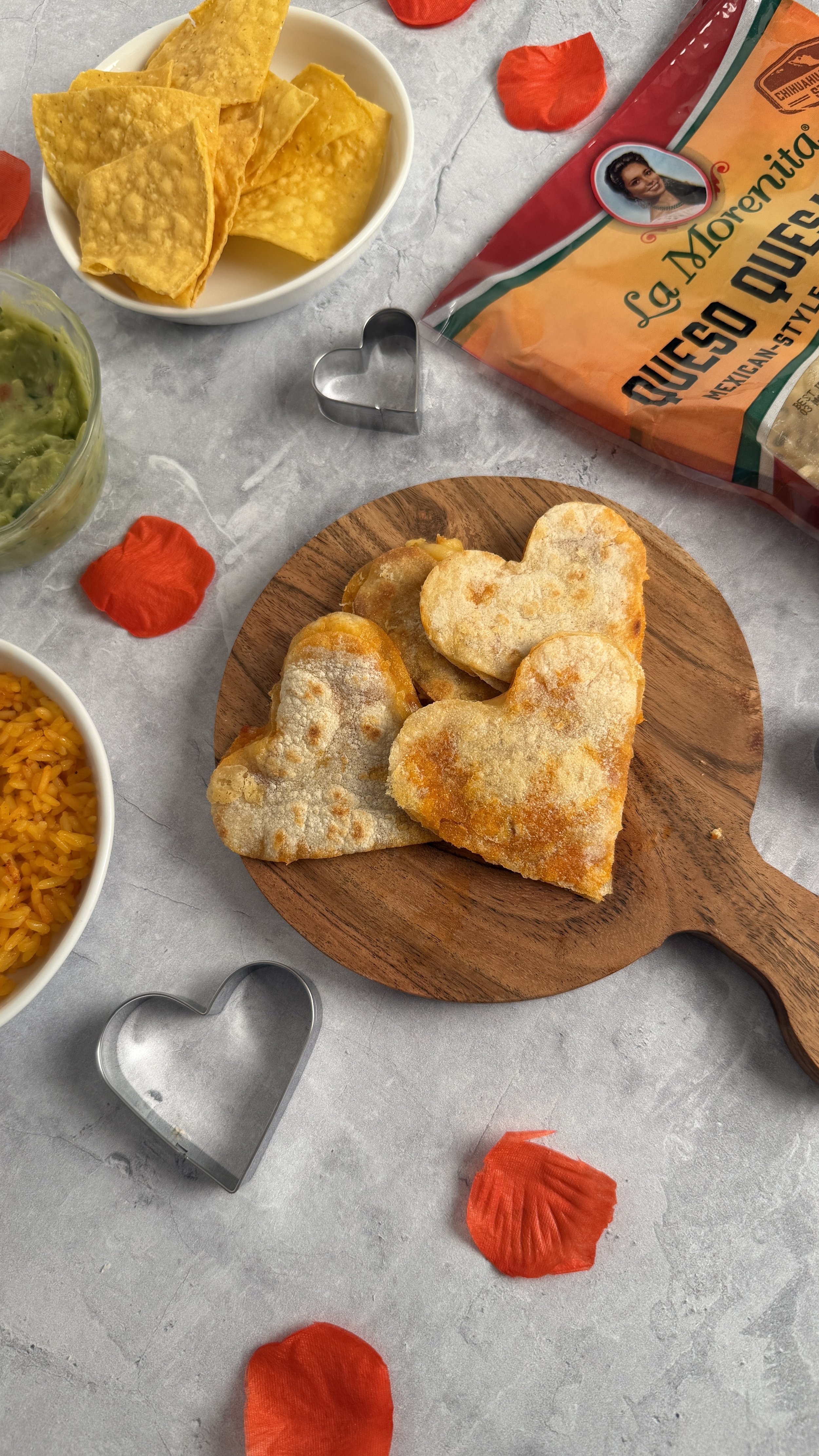 Heart-Shaped Quesadillas